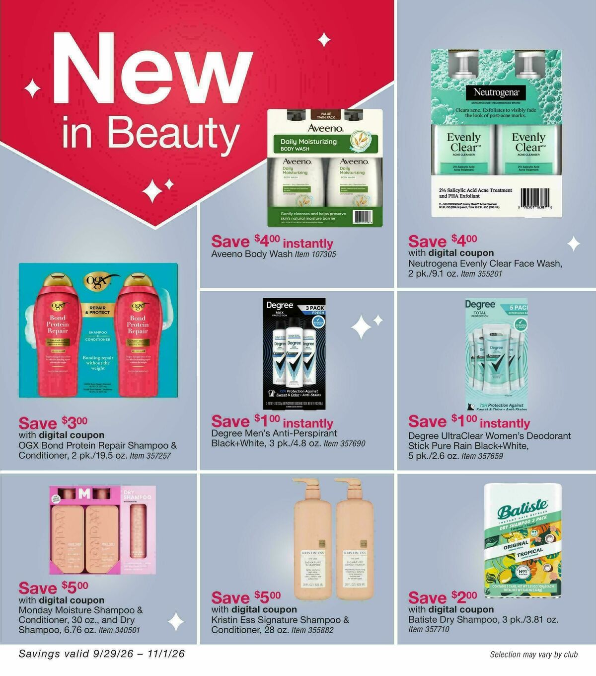 BJ's Wholesale Club Weekly Ad from September 29