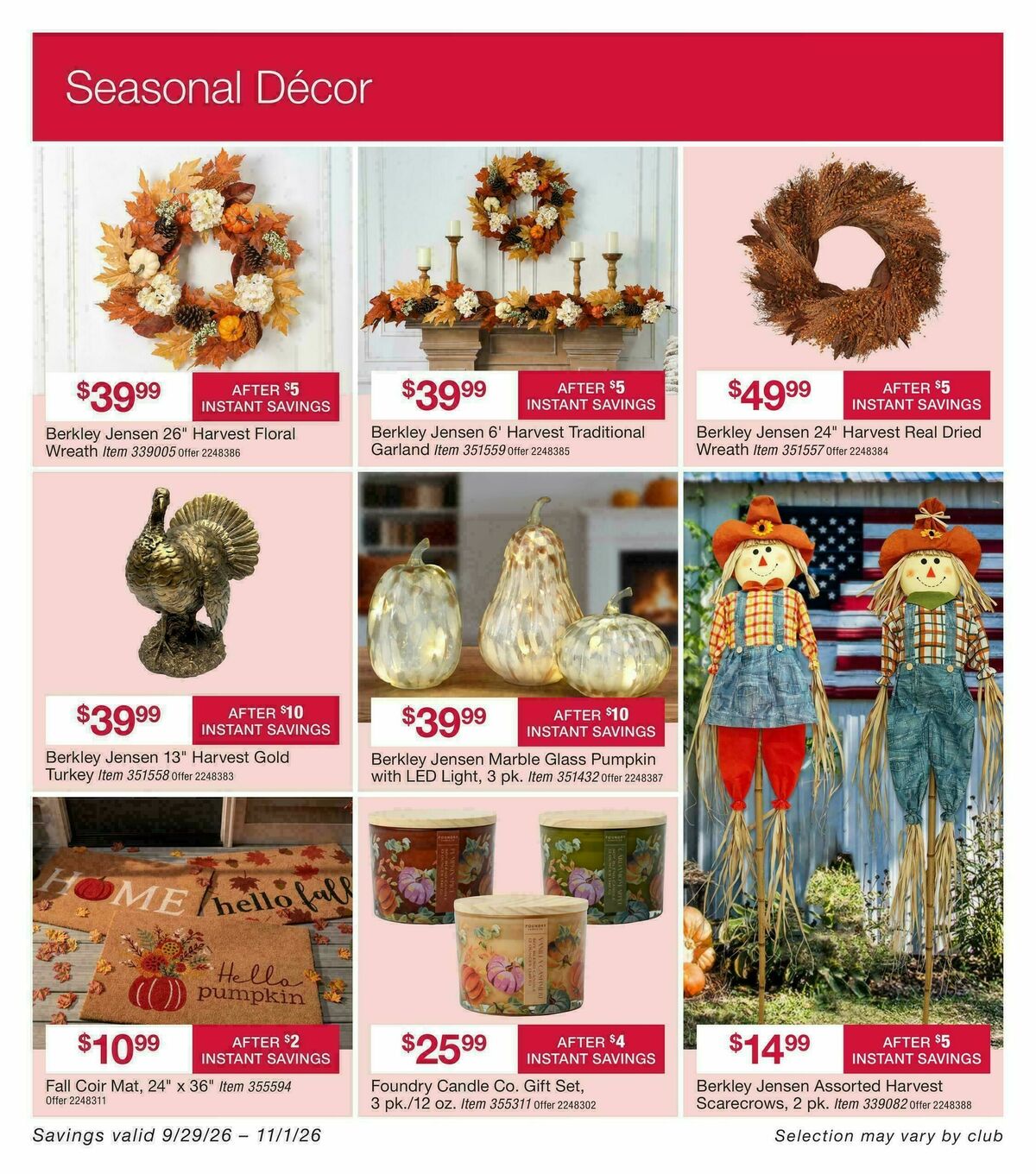 BJ's Wholesale Club Weekly Ad from September 29