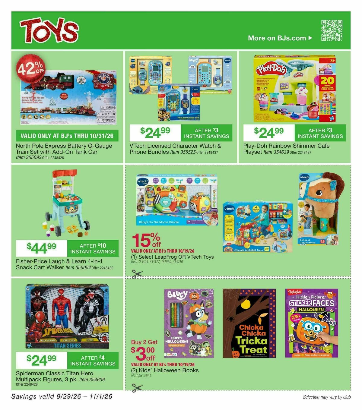 BJ's Wholesale Club Weekly Ad from September 29