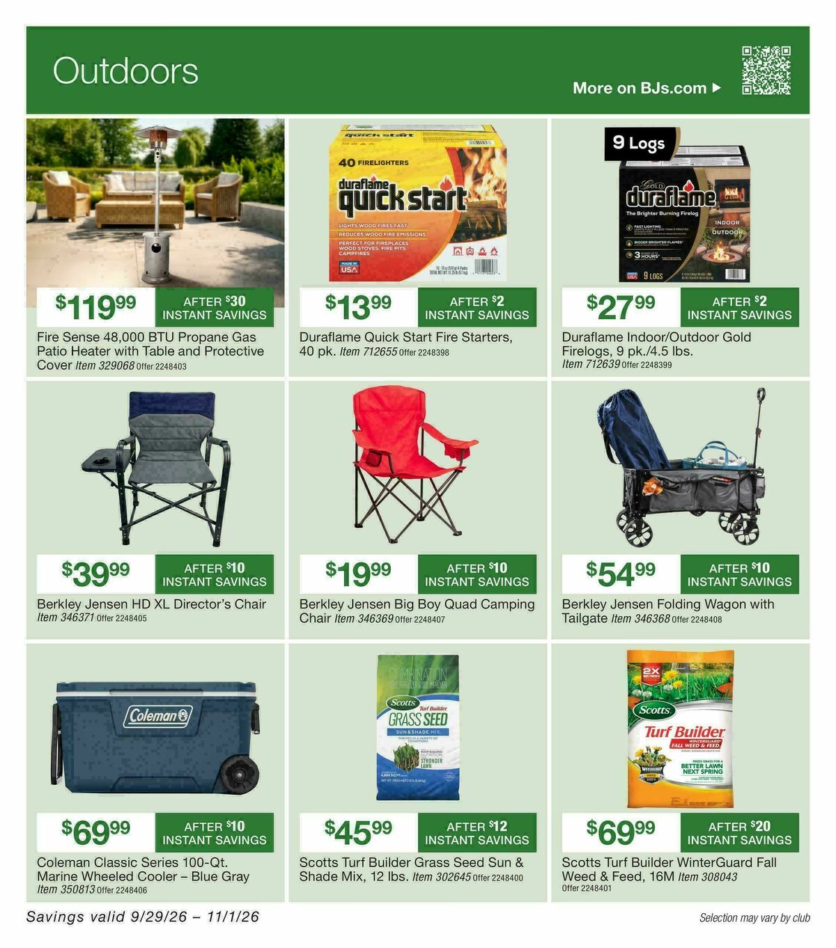 BJ's Wholesale Club Weekly Ad from September 29