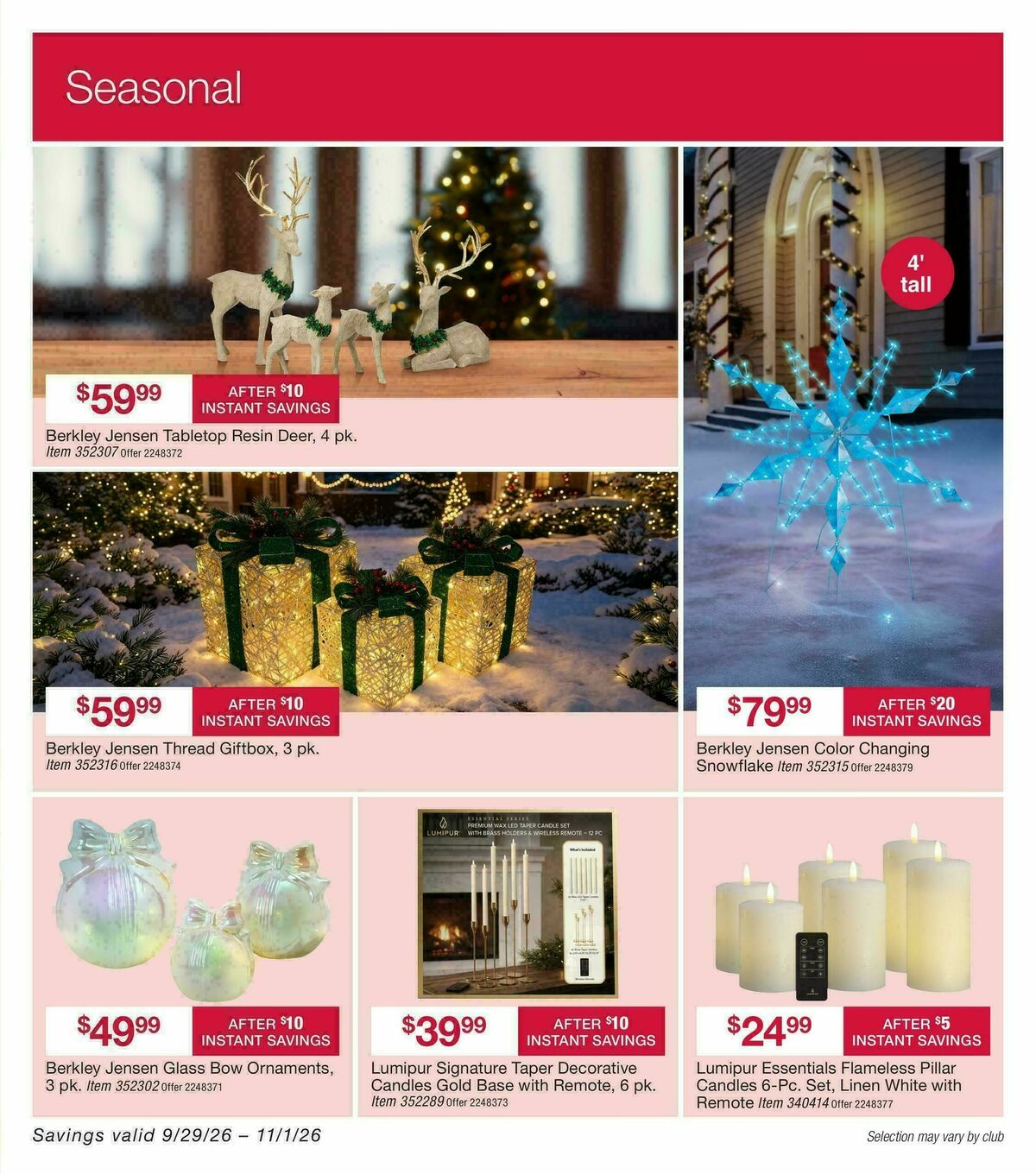 BJ's Wholesale Club Weekly Ad from September 29