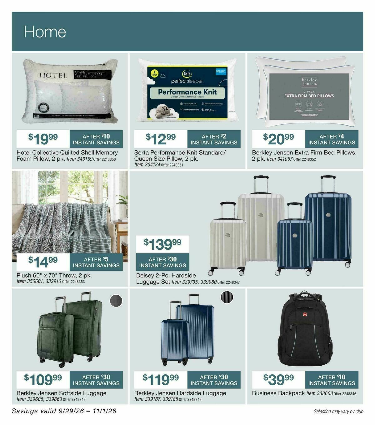 BJ's Wholesale Club Weekly Ad from September 29