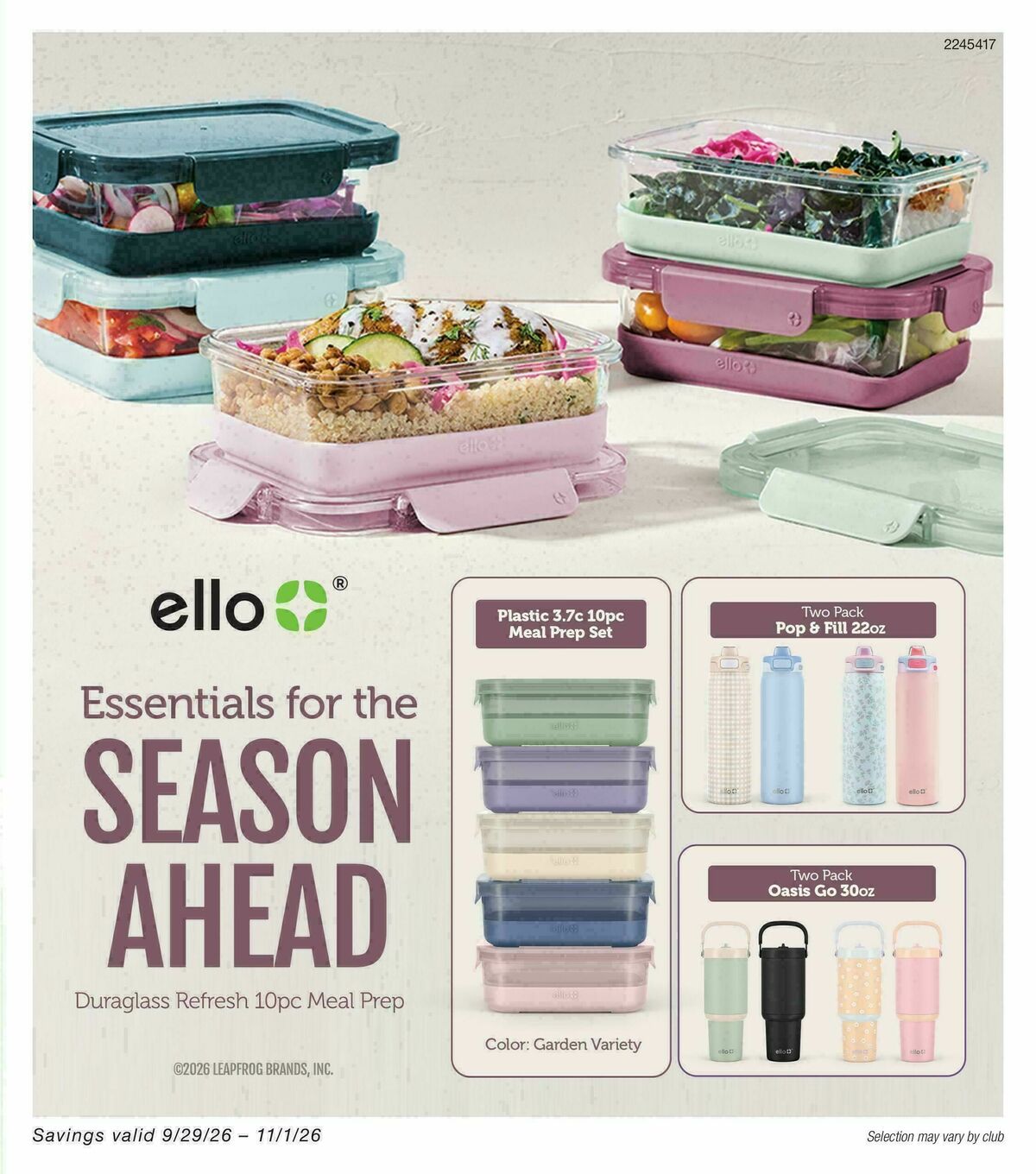 BJ's Wholesale Club Weekly Ad from September 29