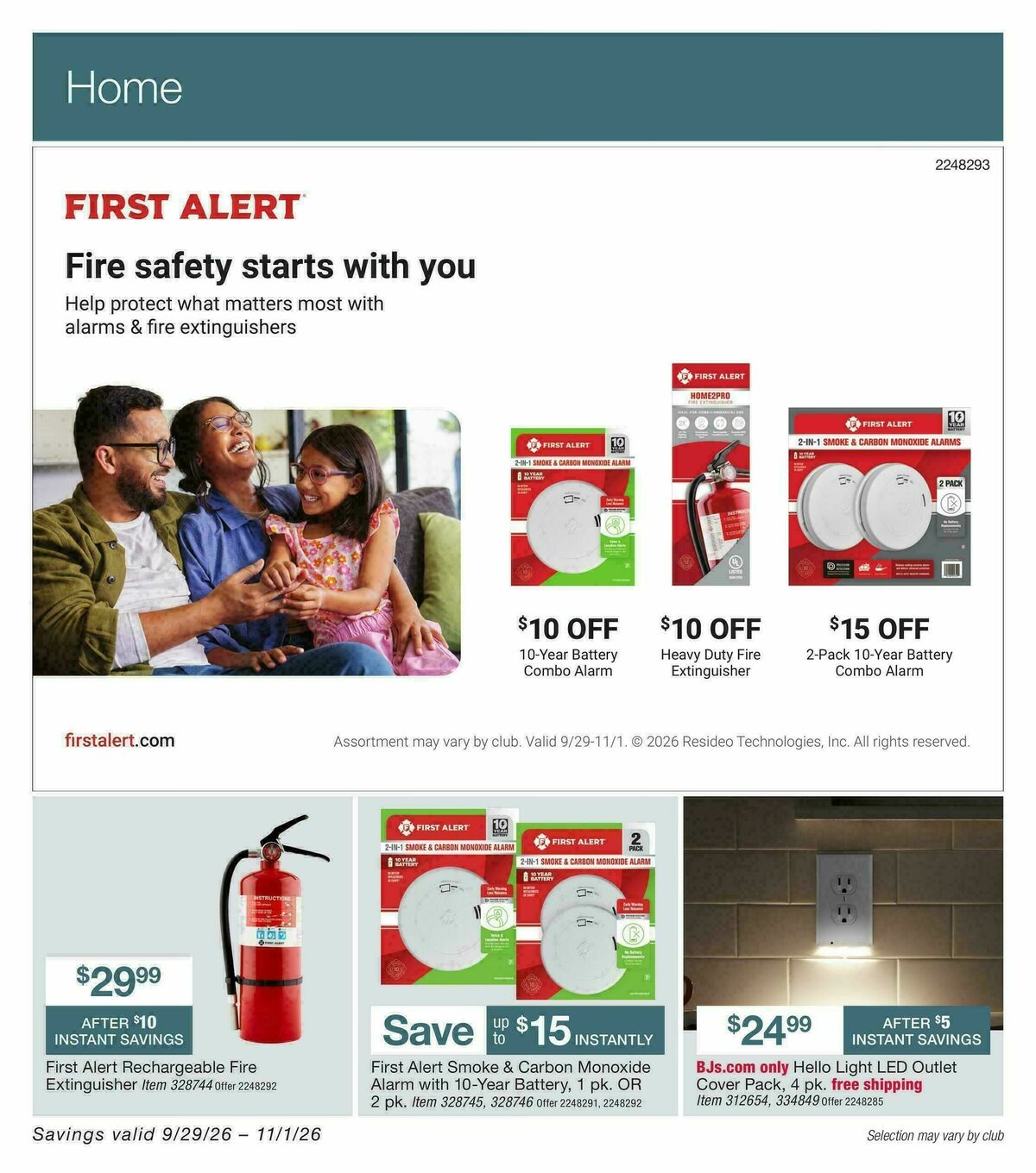 BJ's Wholesale Club Weekly Ad from September 29