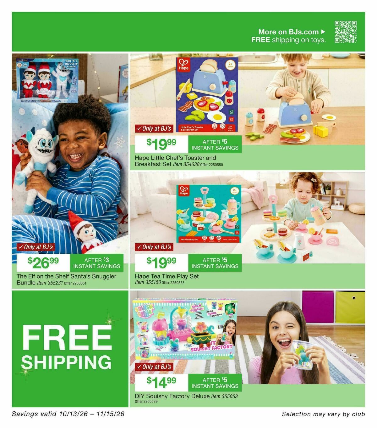 BJ's Wholesale Club Weekly Ad from October 13