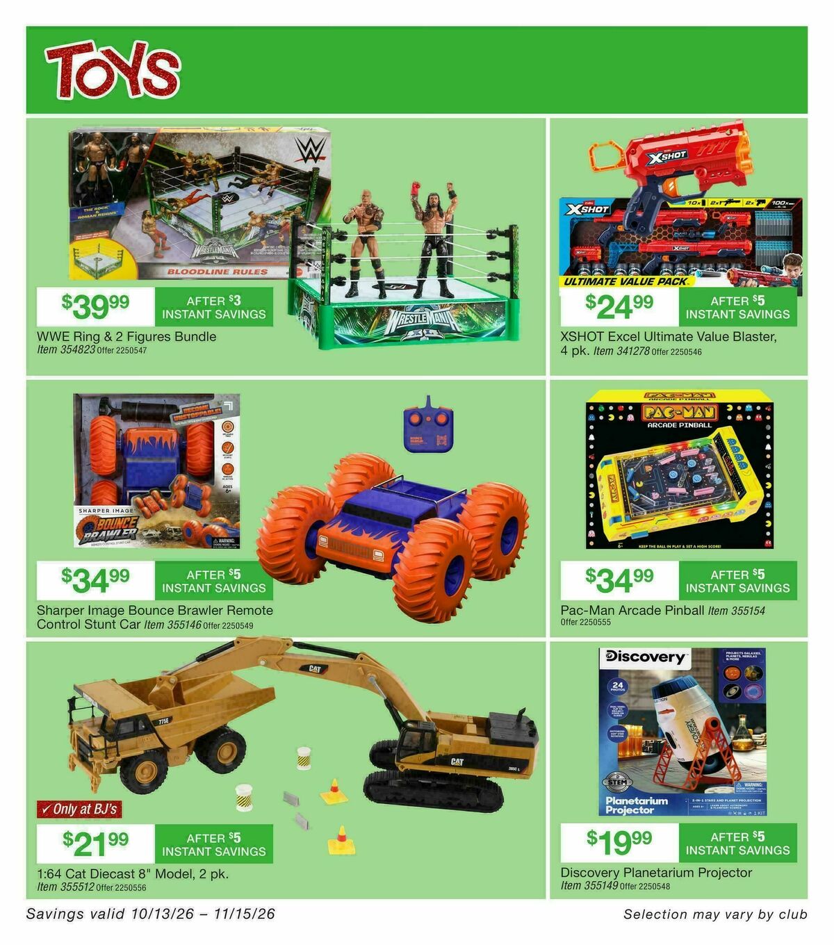 BJ's Wholesale Club Weekly Ad from October 13