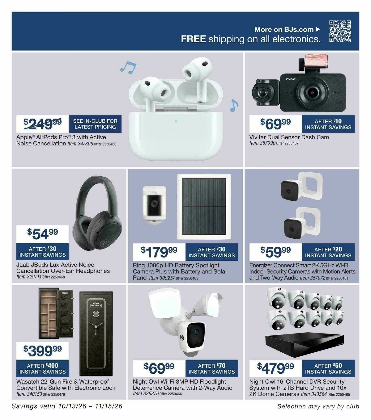 BJ's Wholesale Club Weekly Ad from October 13
