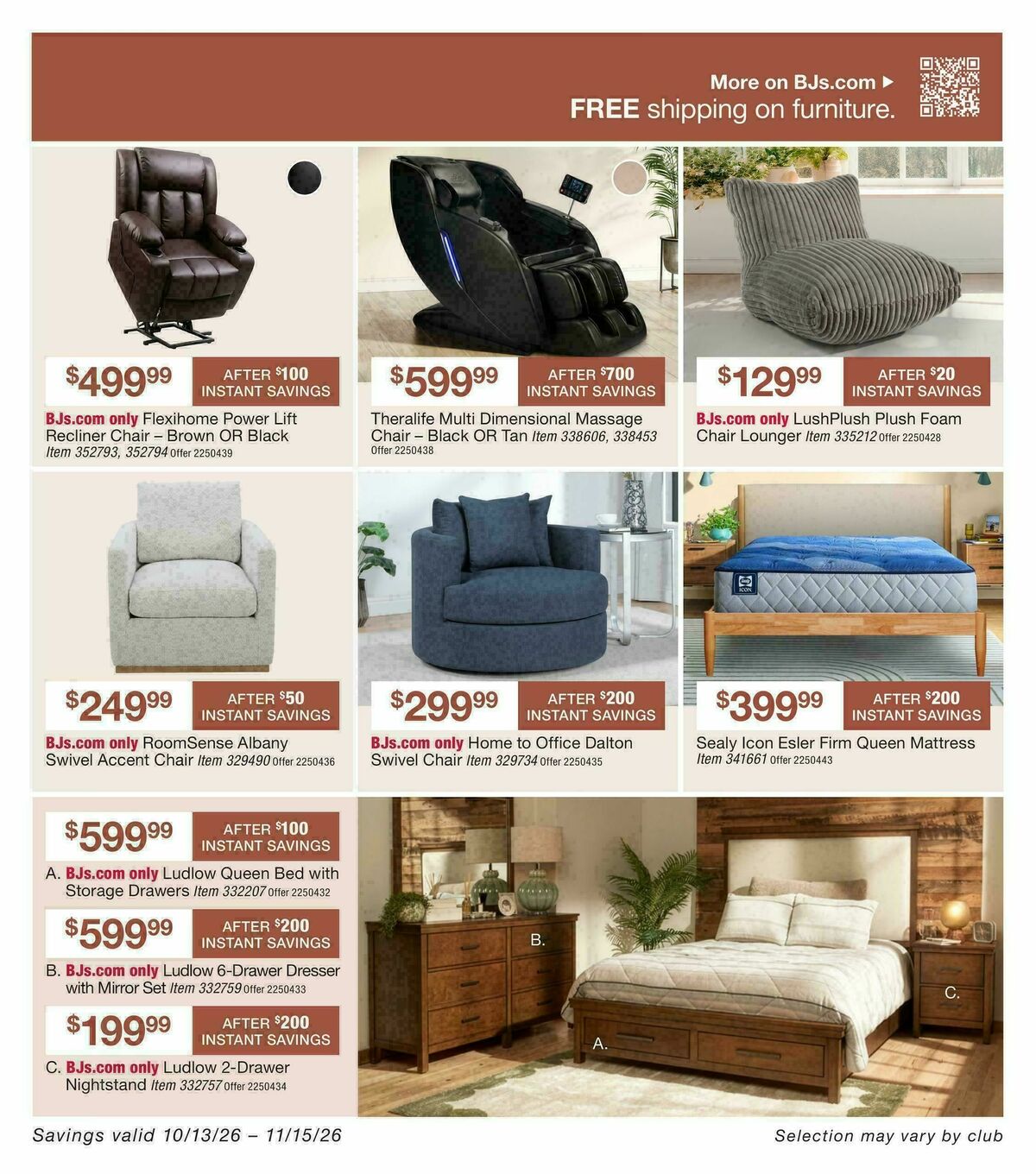 BJ's Wholesale Club Weekly Ad from October 13