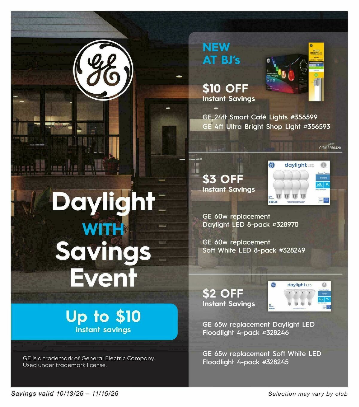 BJ's Wholesale Club Weekly Ad from October 13