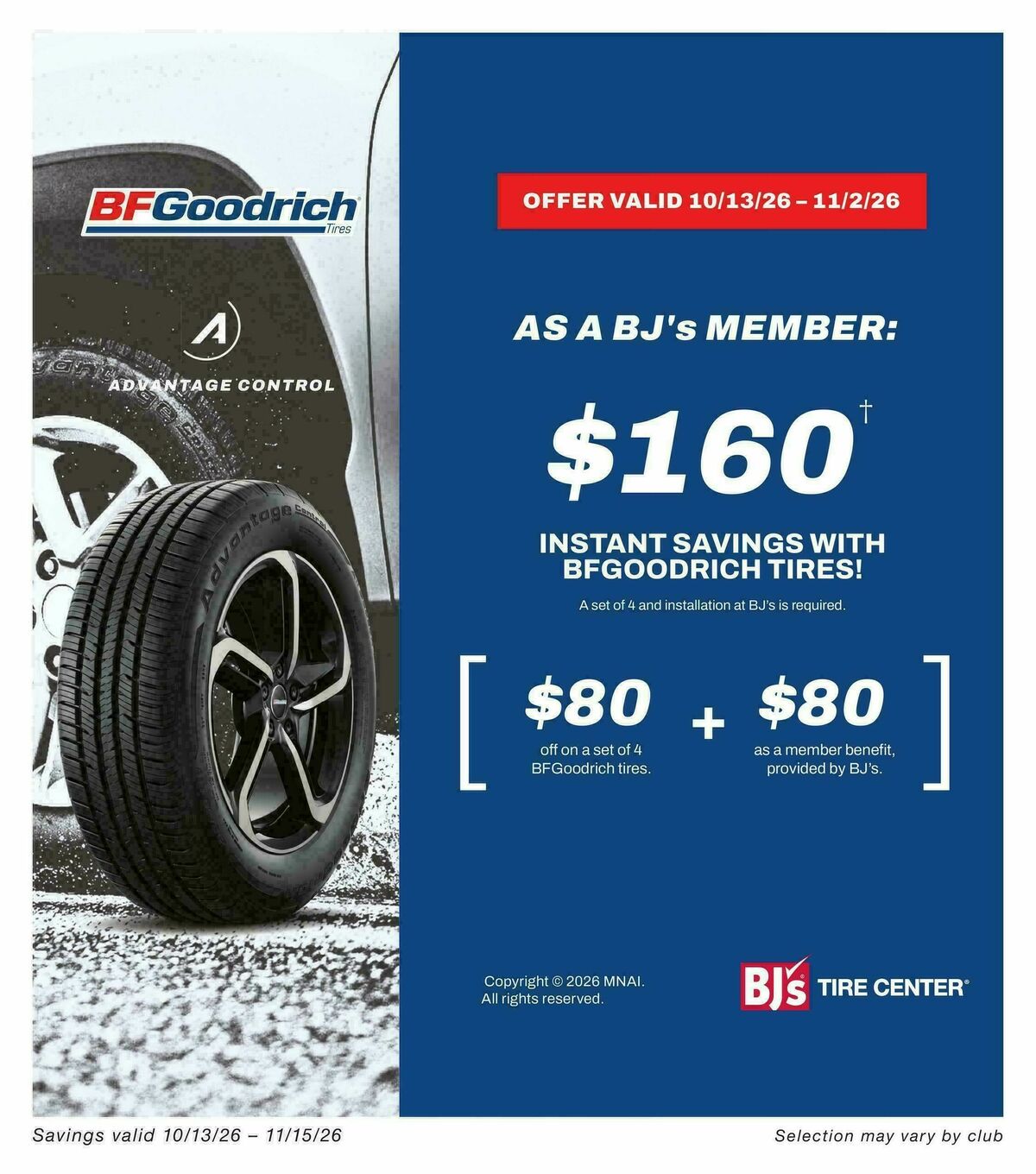 BJ's Wholesale Club Weekly Ad from October 13