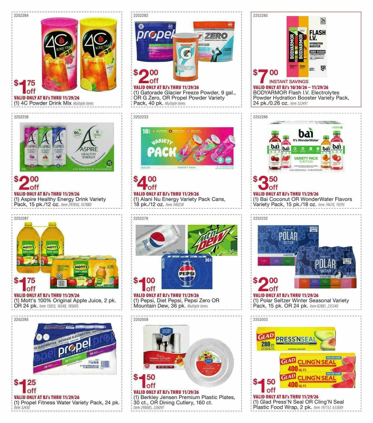 BJ's Wholesale Club Weekly Ad from October 30
