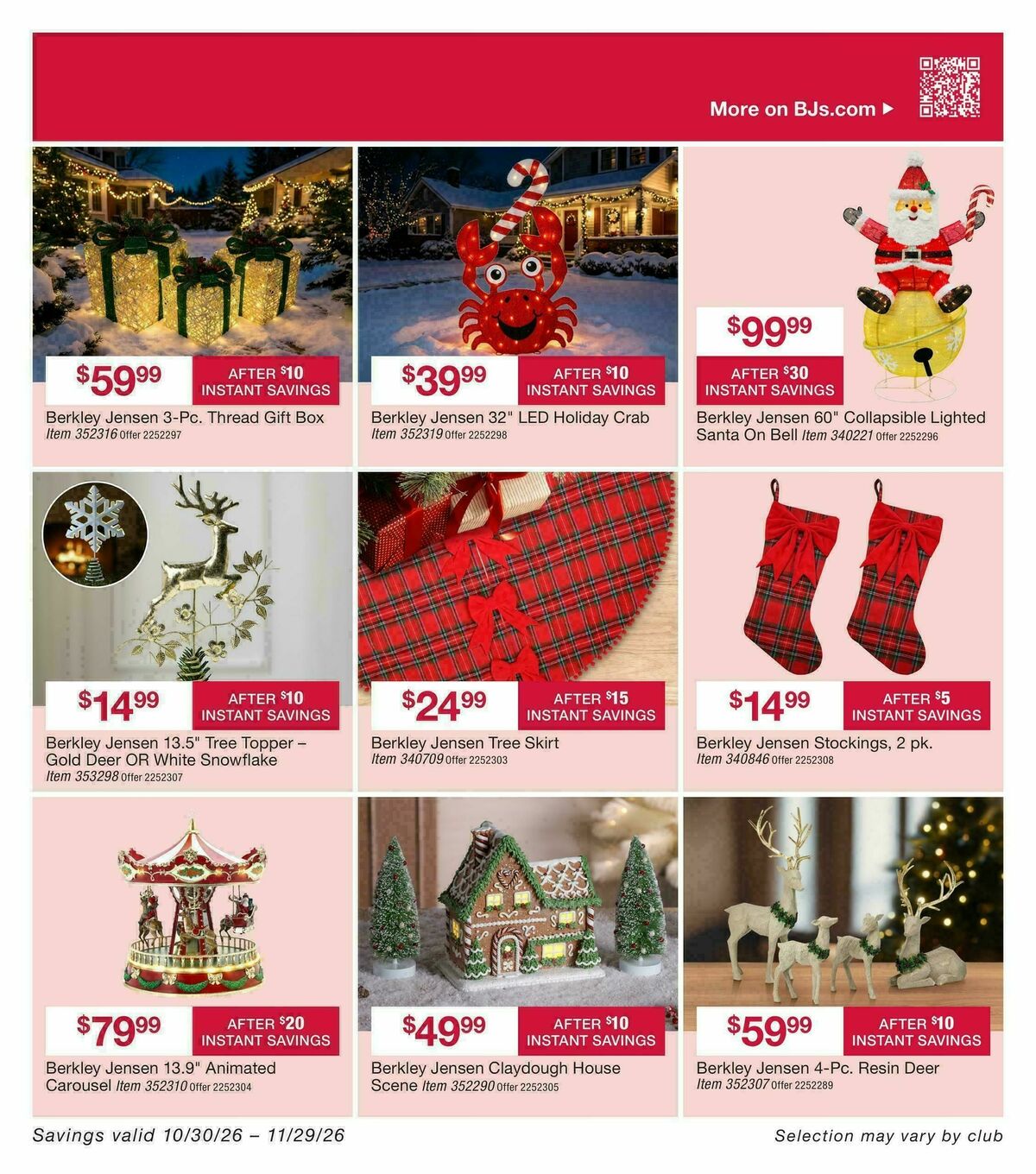 BJ's Wholesale Club Weekly Ad from October 30