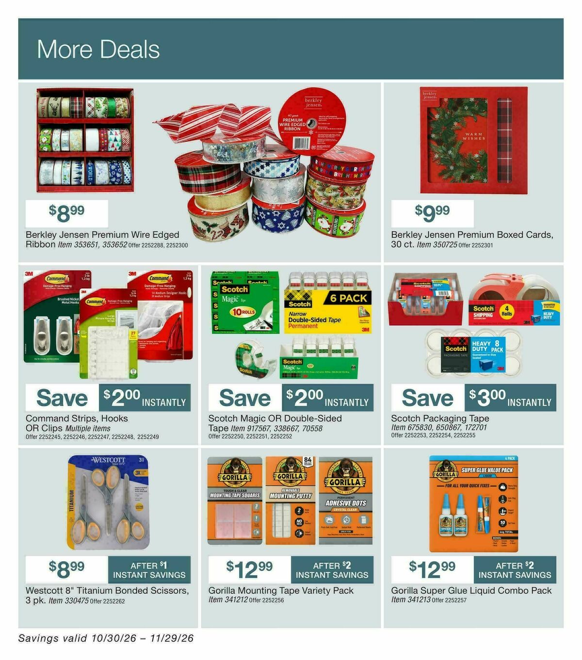 BJ's Wholesale Club Weekly Ad from October 30