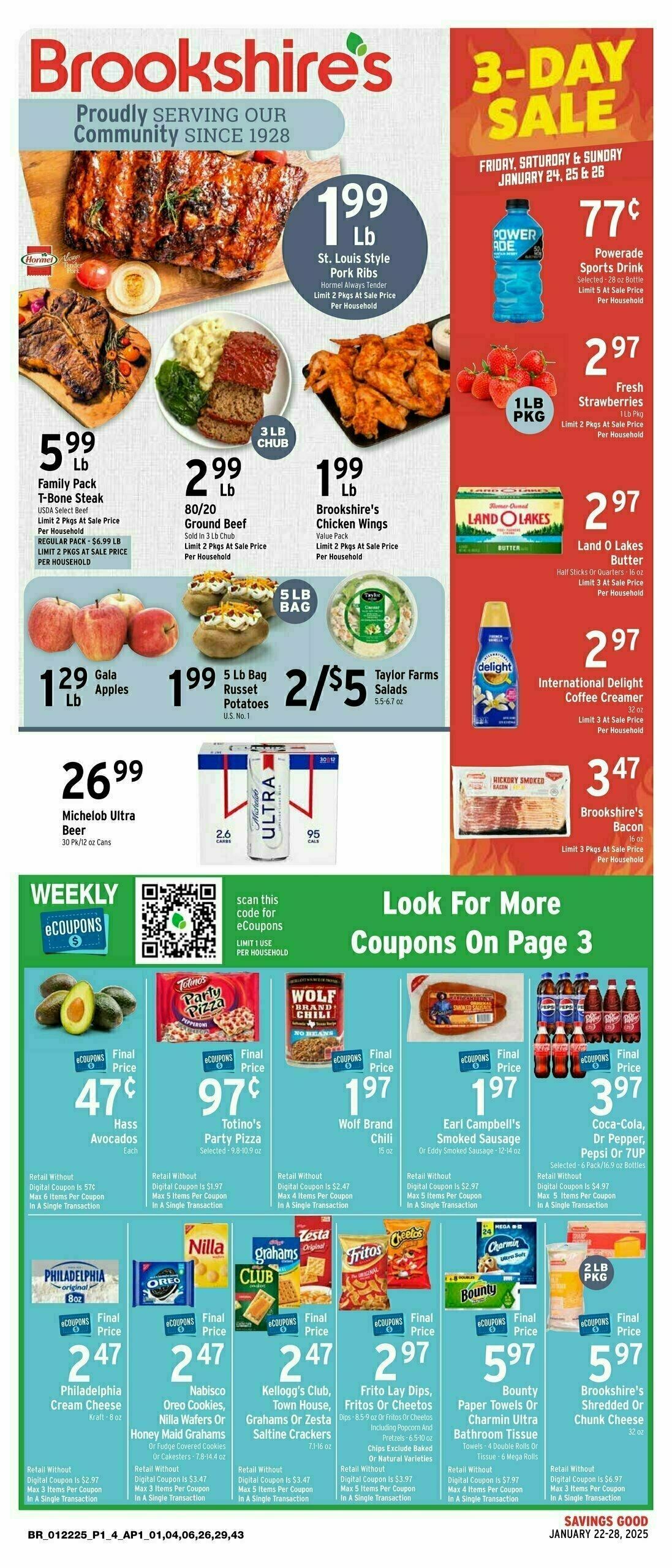Brookshire's US Weekly Ad from January 22
