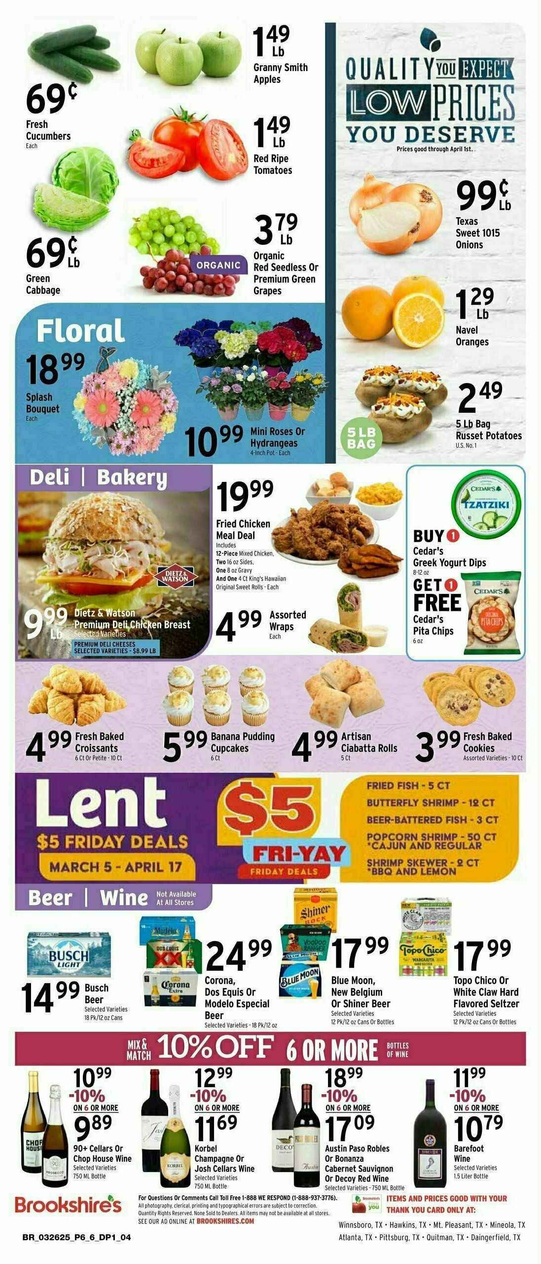 Brookshire's US Weekly Ad from March 26