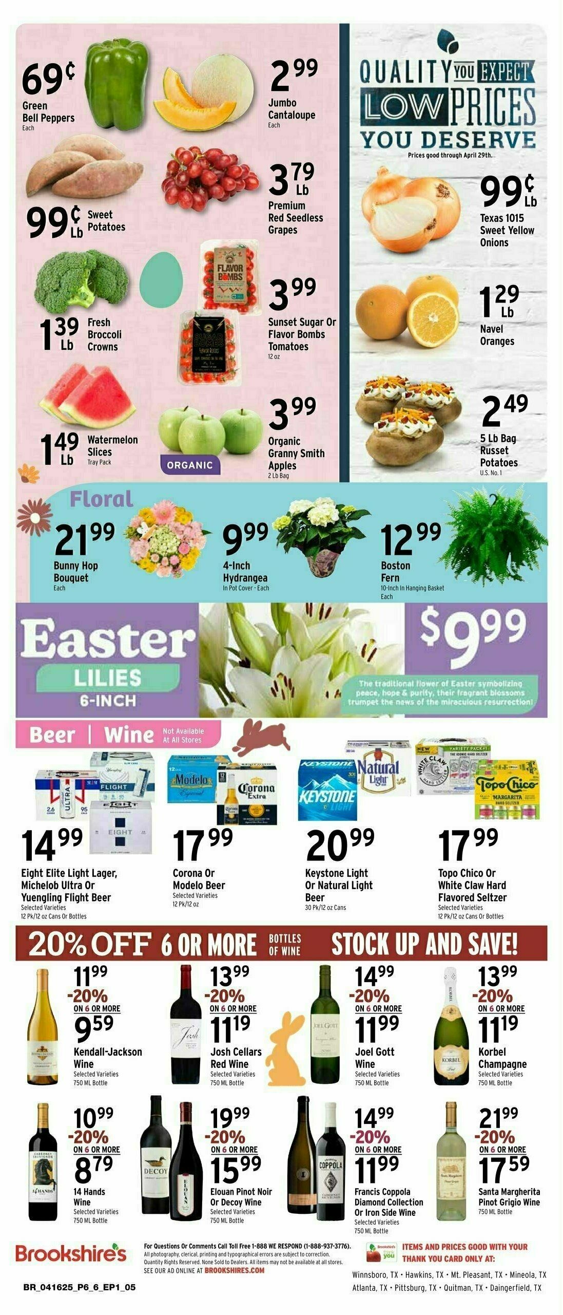 Brookshire's US Weekly Ad from April 16