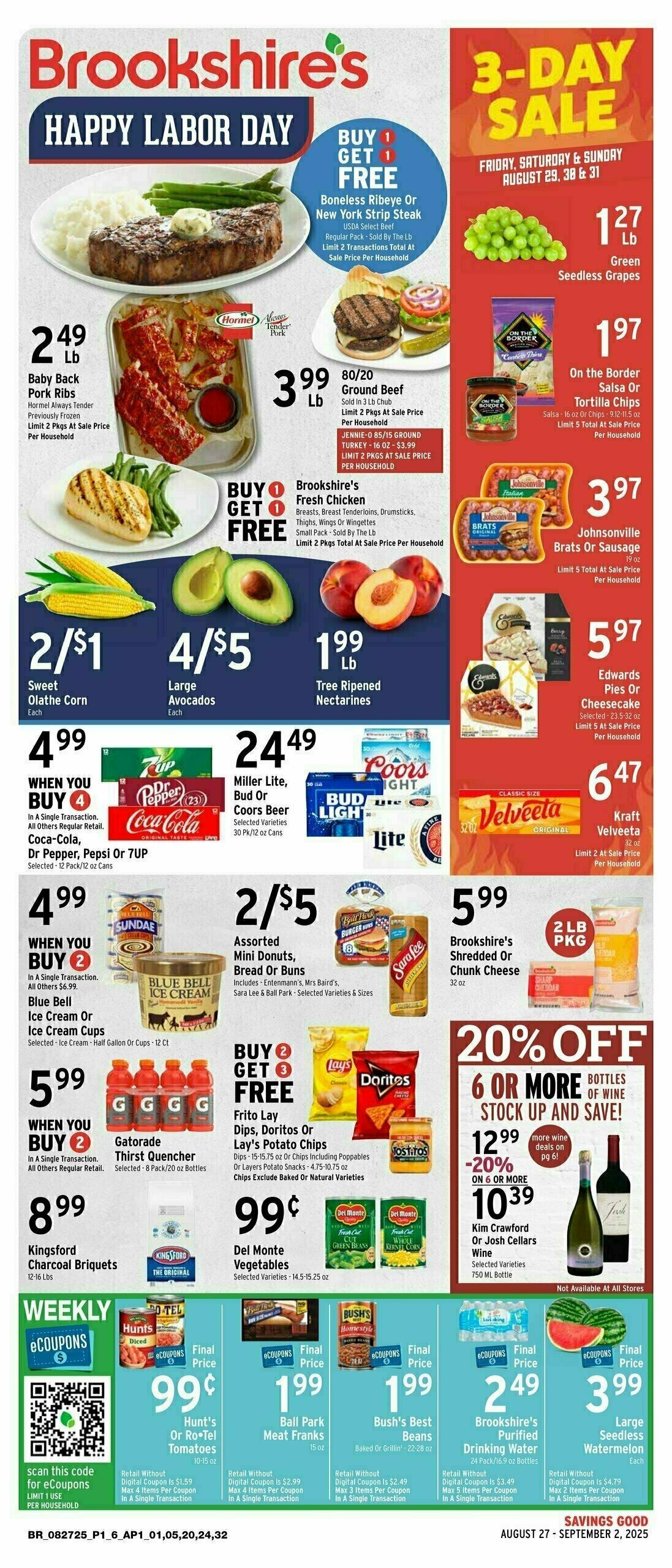 Brookshire's US Weekly Ad from August 27