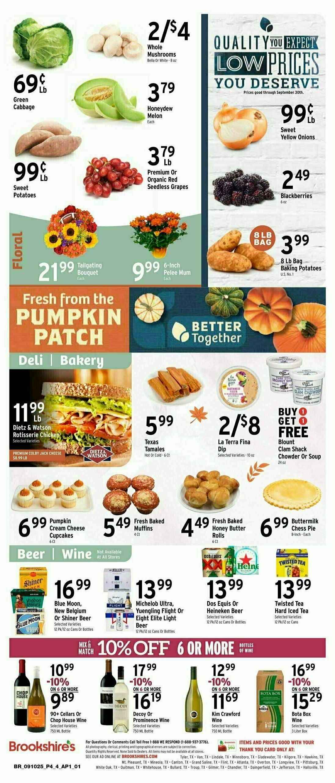 Brookshire's US Weekly Ad from September 10