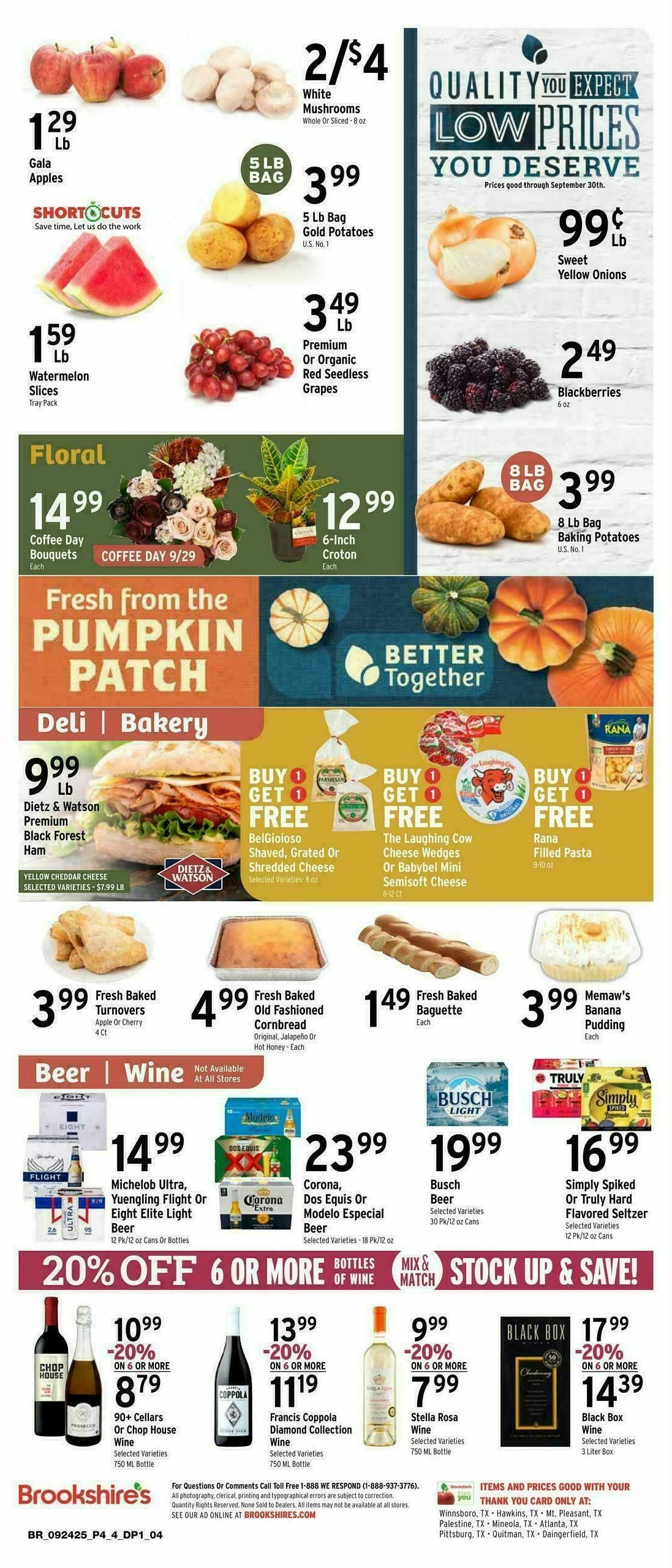 Brookshire's US Weekly Ad from September 24
