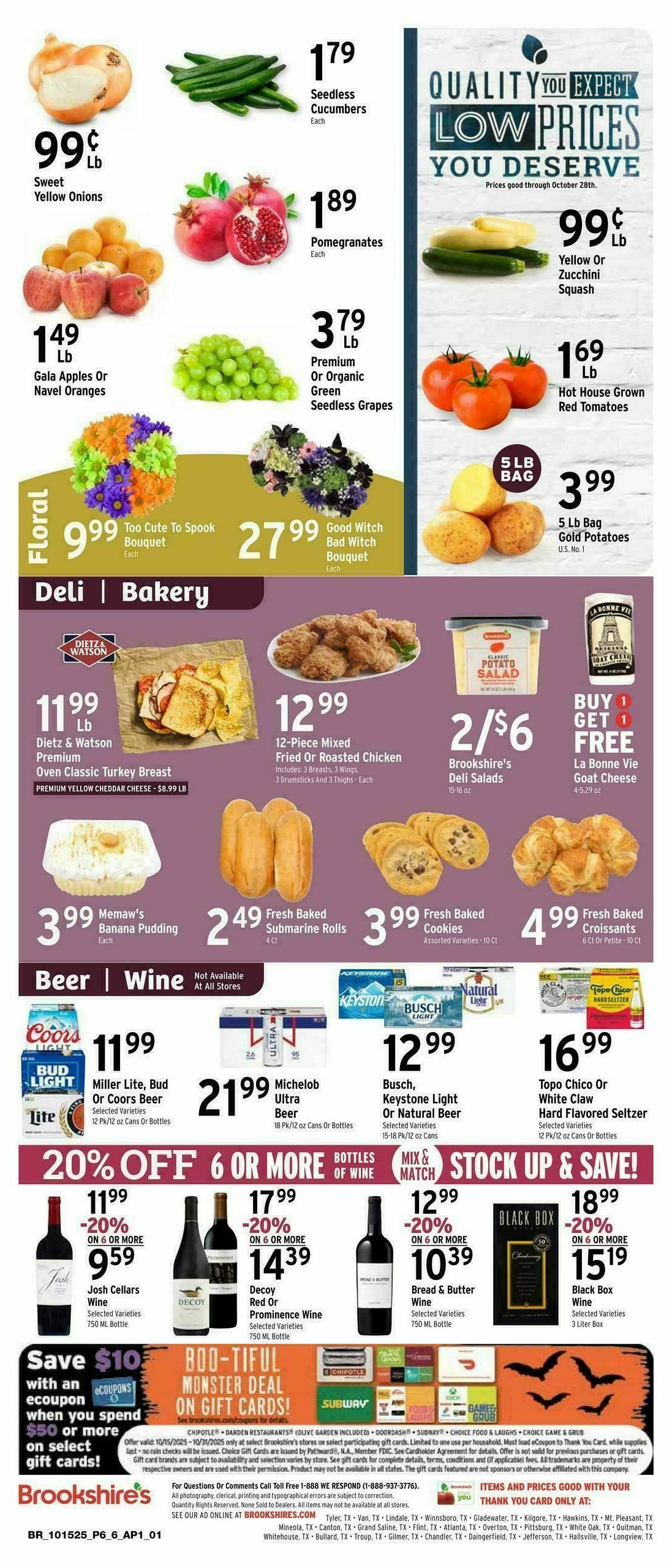 Brookshire's US Weekly Ad from October 15