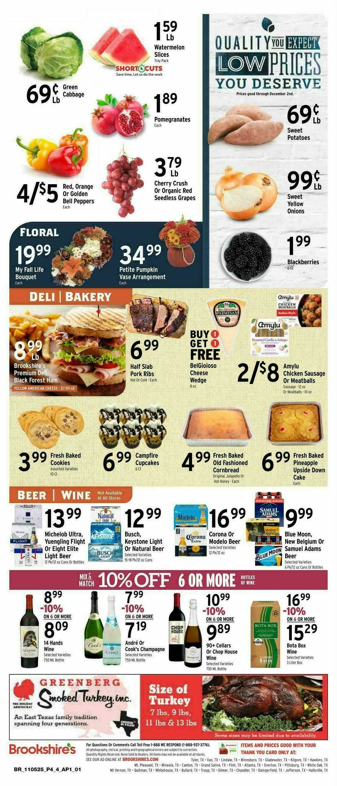 Brookshire's US Weekly Ad from November 5