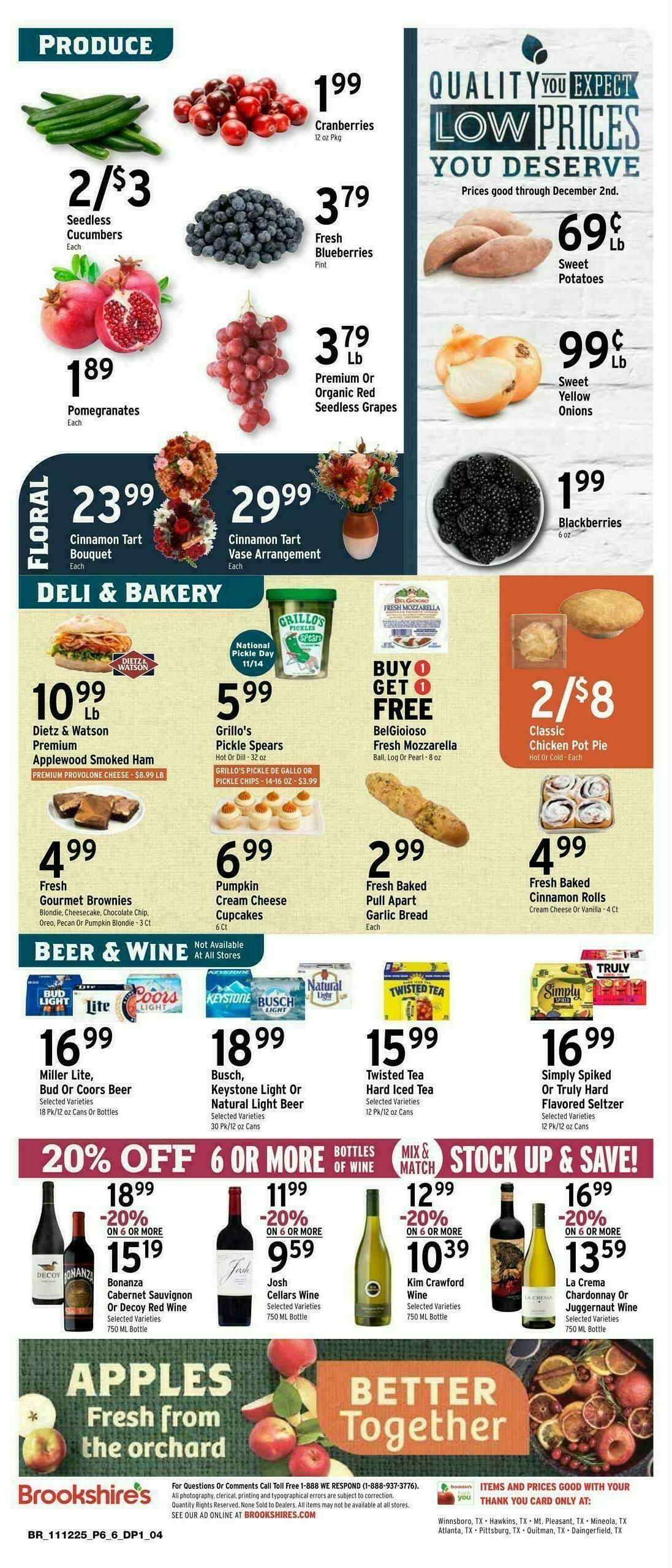 Brookshire's US Weekly Ad from November 12