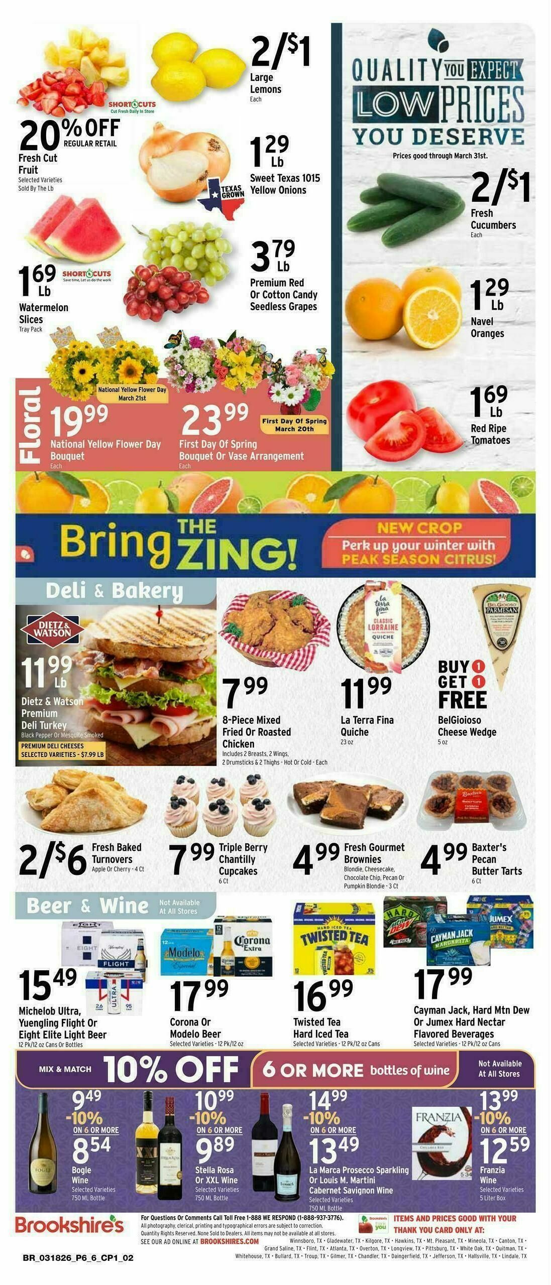 Brookshire's US Weekly Ad from March 18