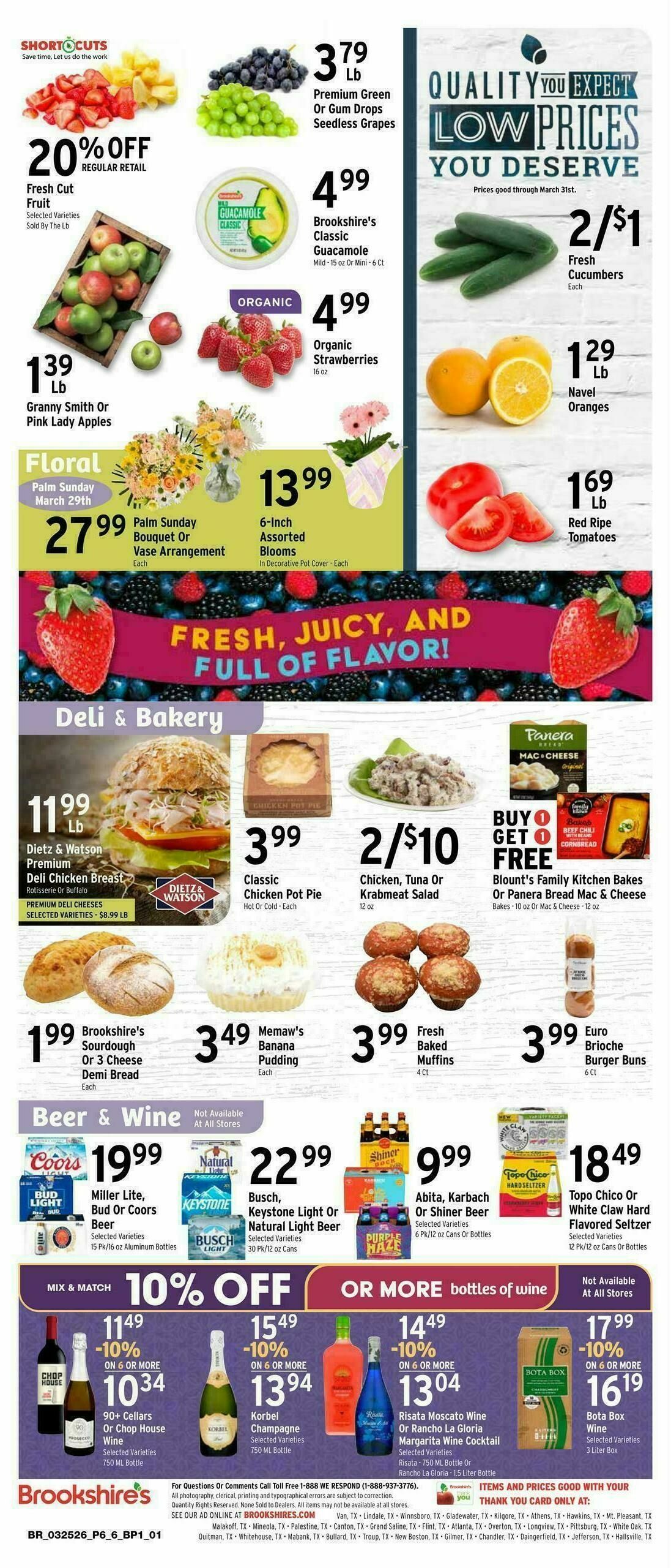 Brookshire's US Weekly Ad from March 25