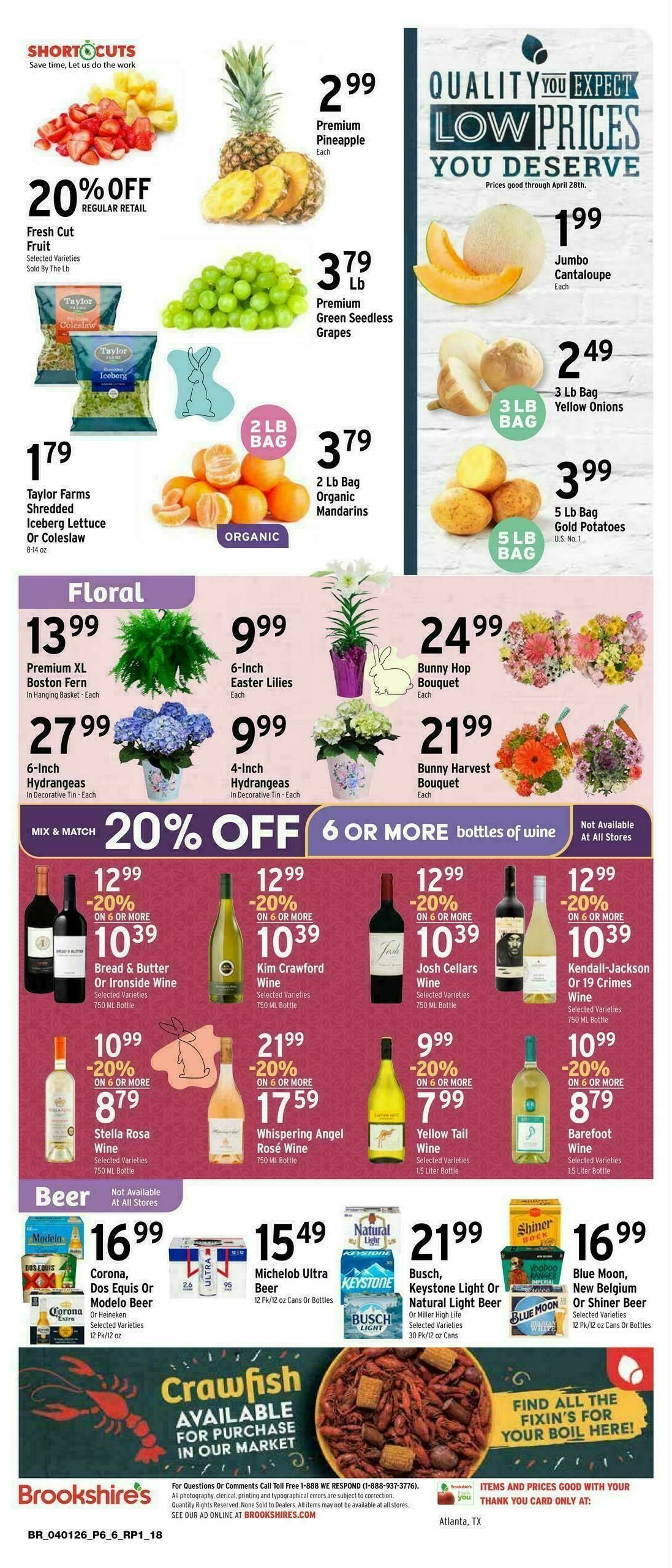 Brookshire's US Weekly Ad from April 1