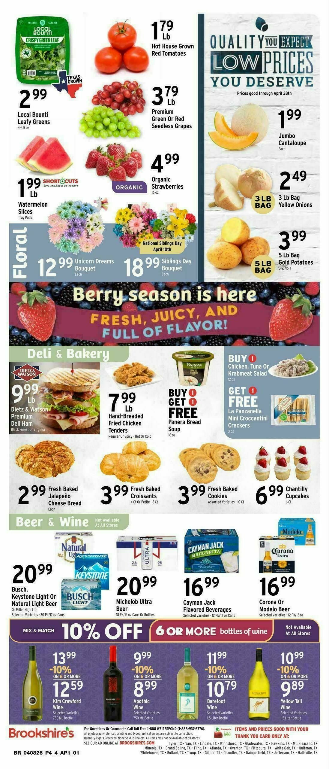 Brookshire's US Weekly Ad from April 8