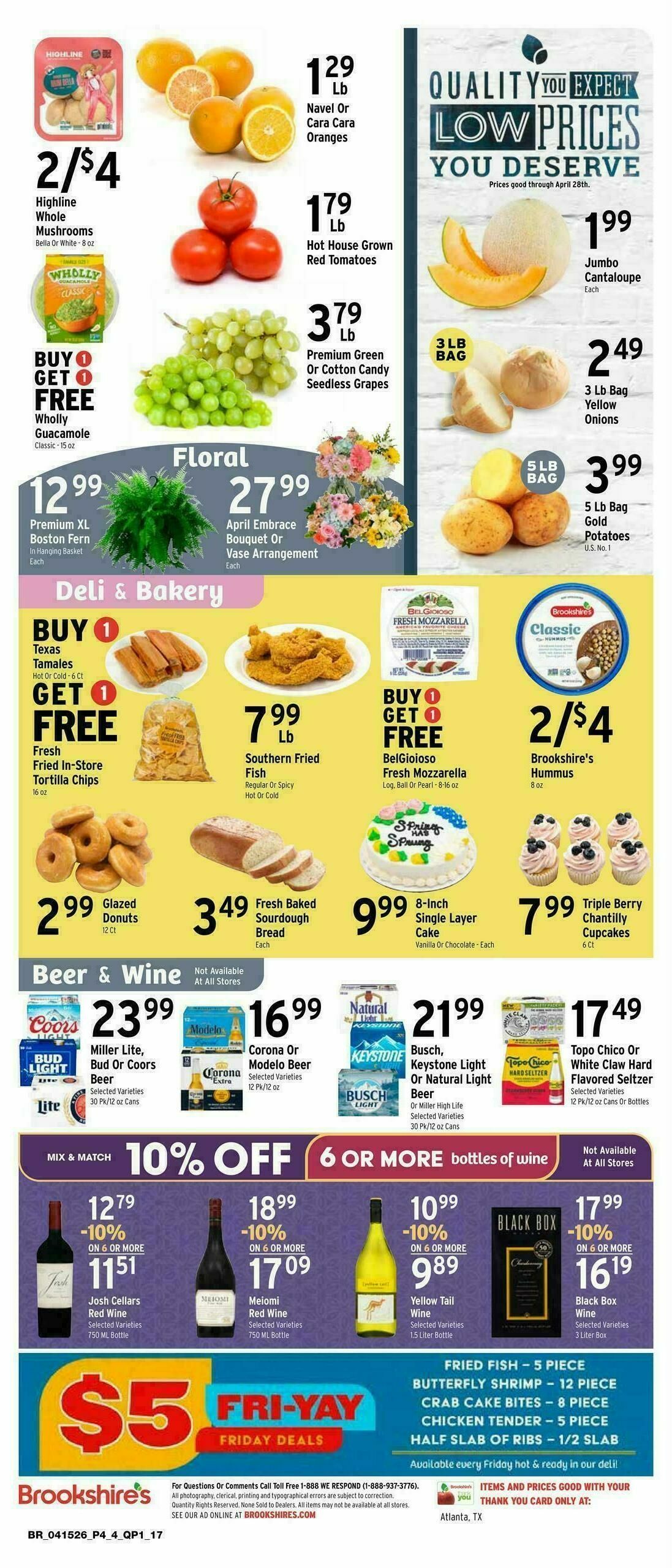 Brookshire's US Weekly Ad from April 15