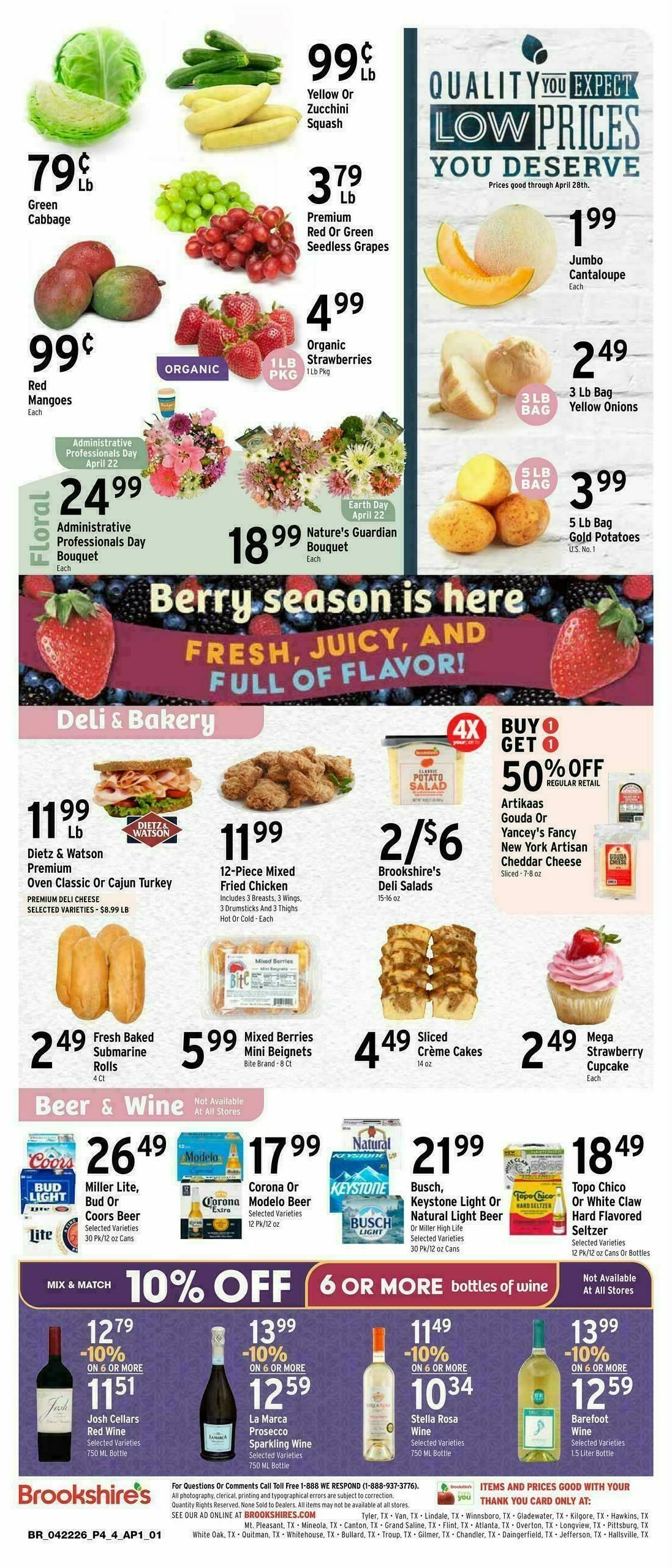 Brookshire's US Weekly Ad from April 22