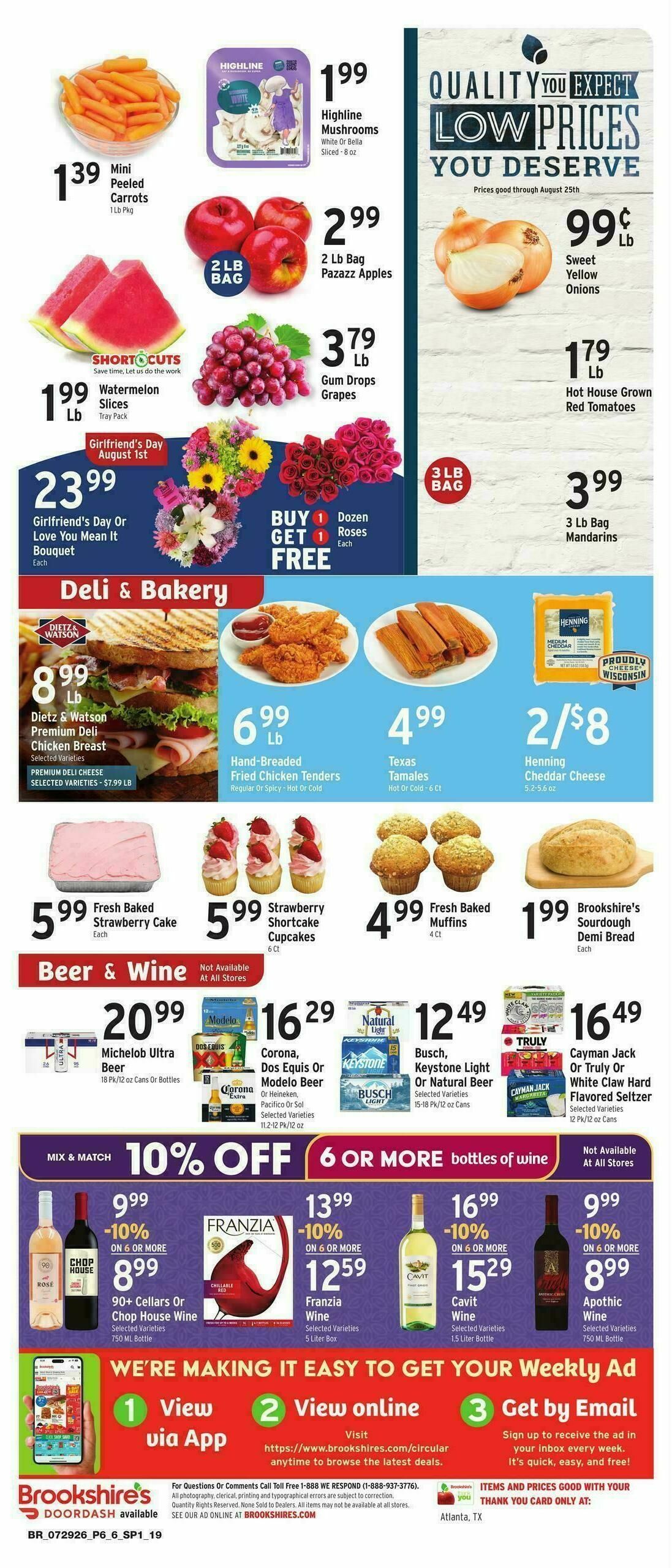 Brookshire's US Weekly Ad from July 29