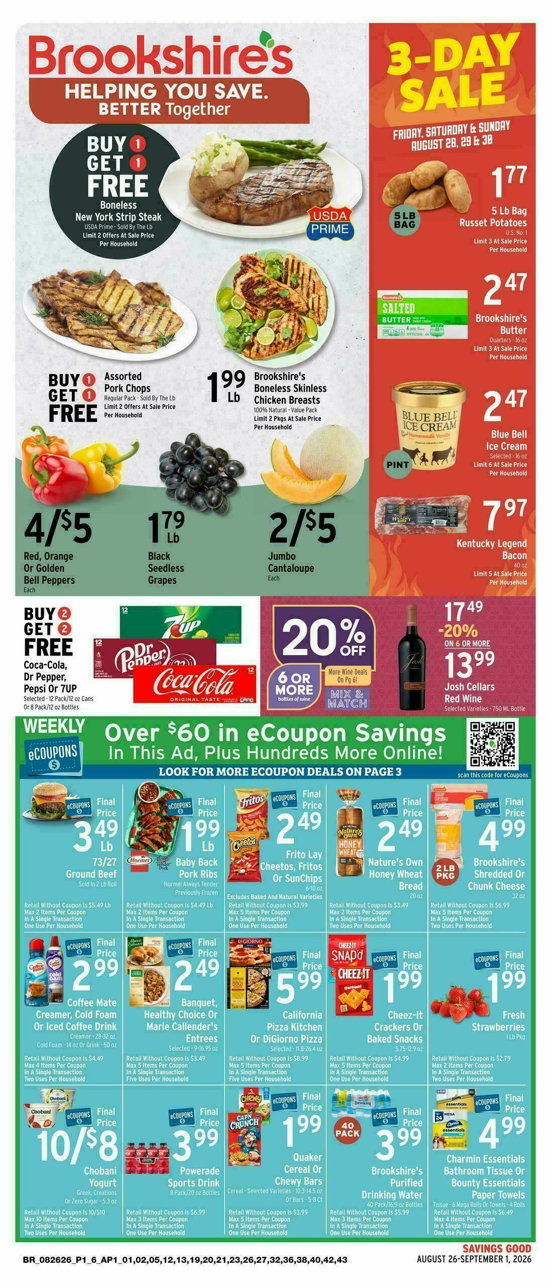 Brookshire's US Weekly Ad from August 26