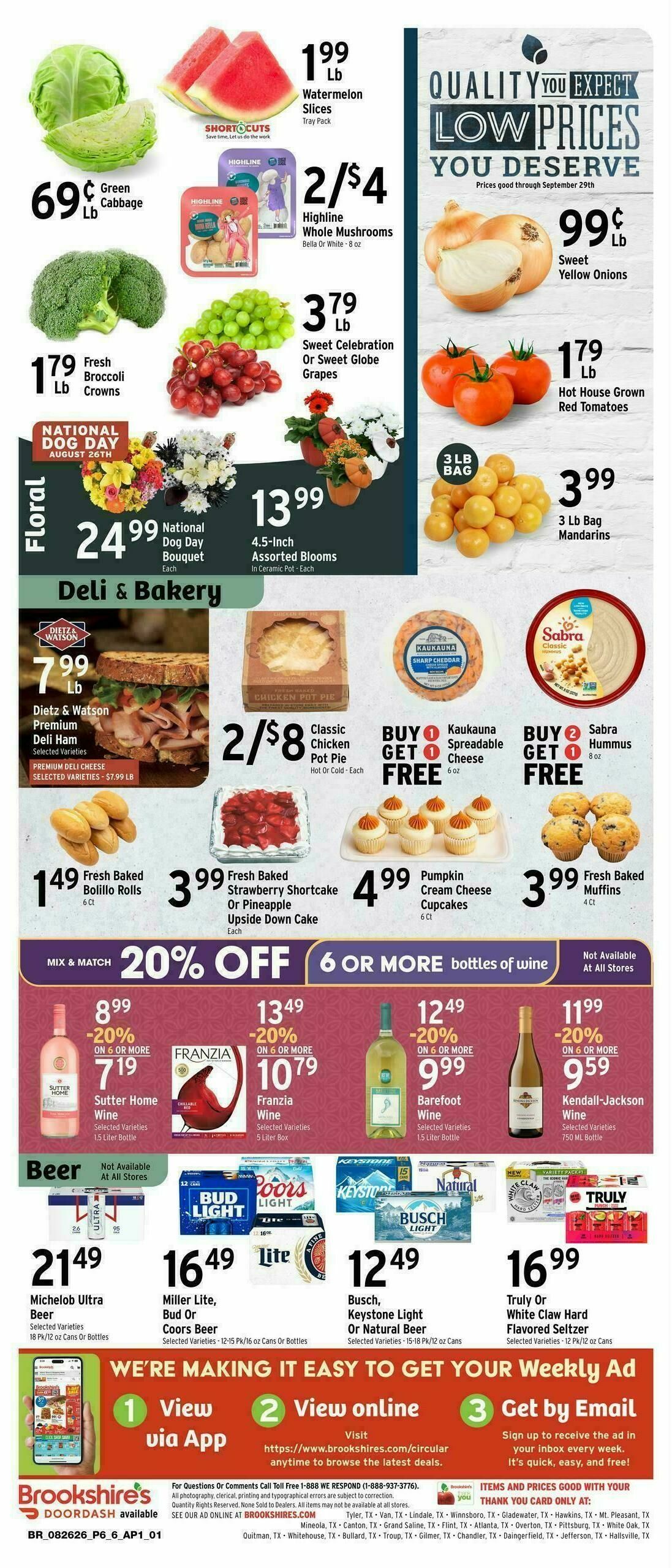 Brookshire's US Weekly Ad from August 26