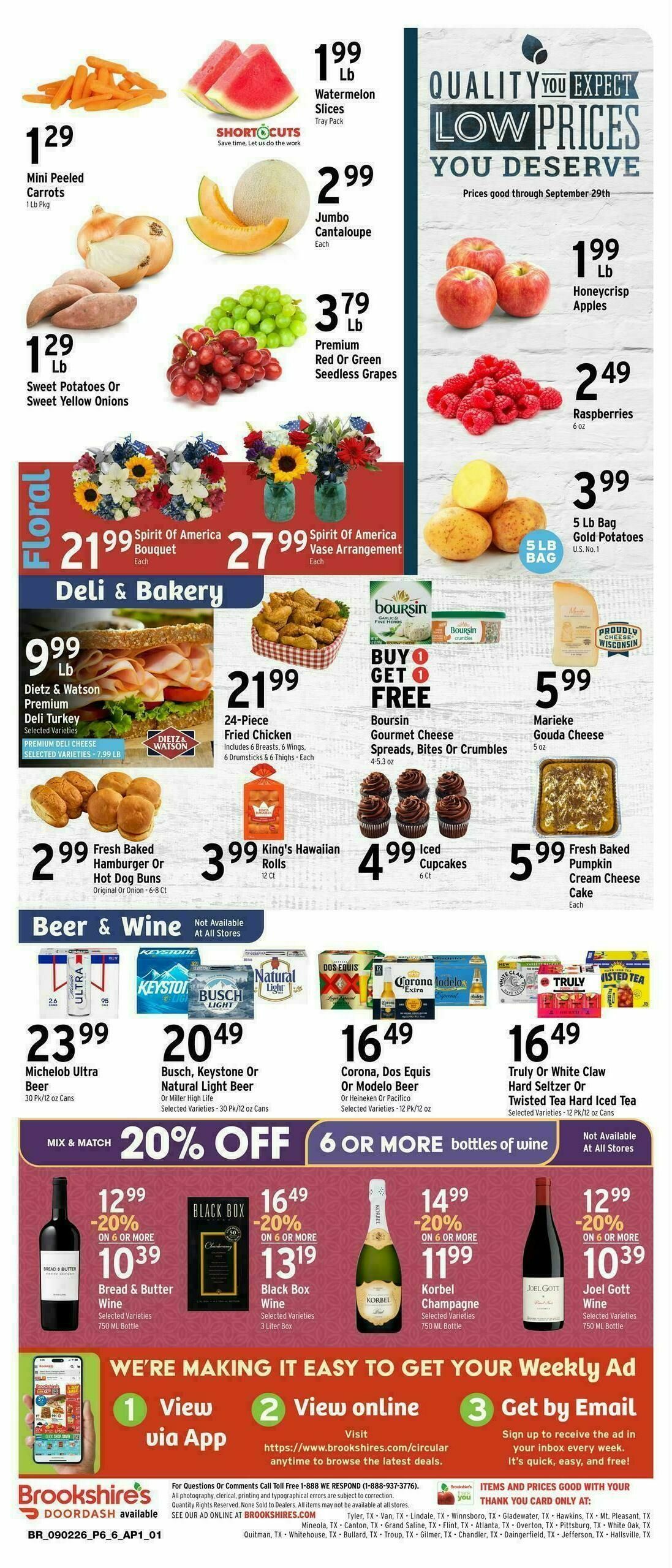 Brookshire's US Weekly Ad from September 2