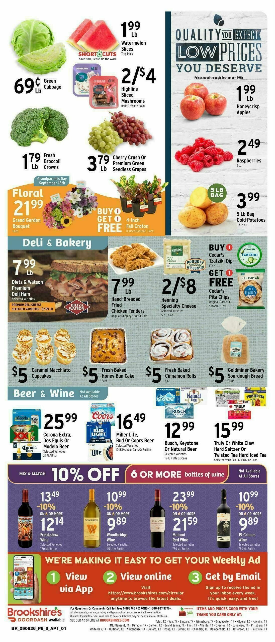 Brookshire's US Weekly Ad from September 9