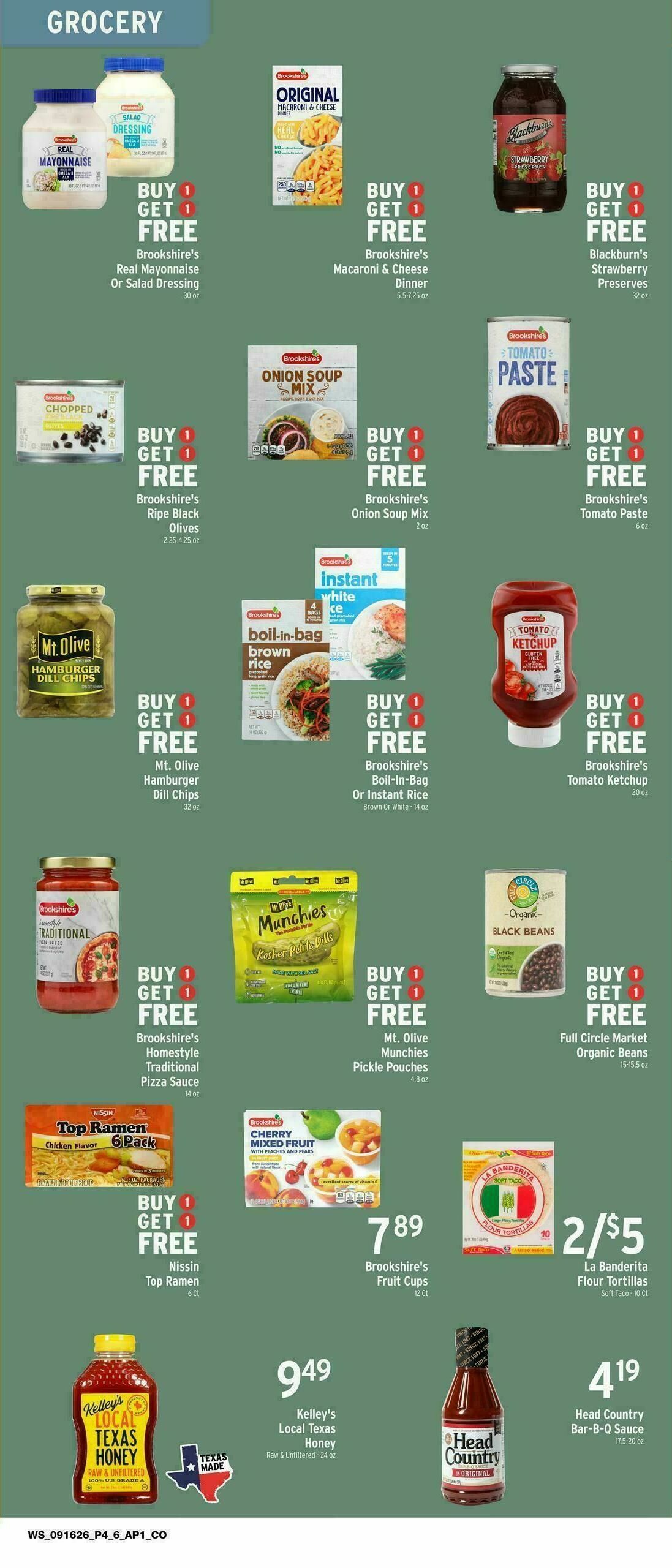 Brookshire's US Weekly Ad from September 16