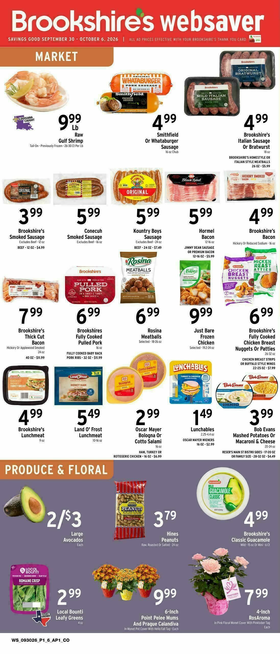 Brookshire's US Weekly Ad from September 30