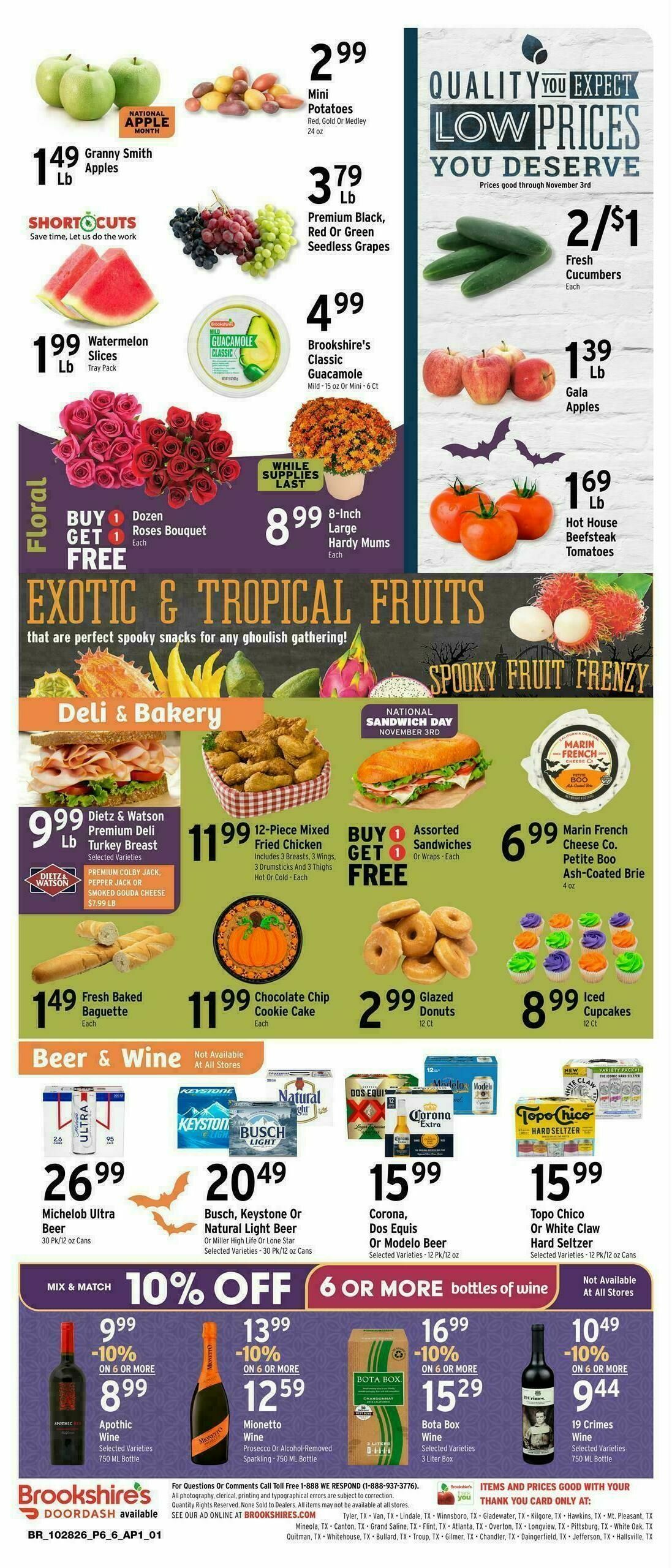 Brookshire's US Weekly Ad from October 28