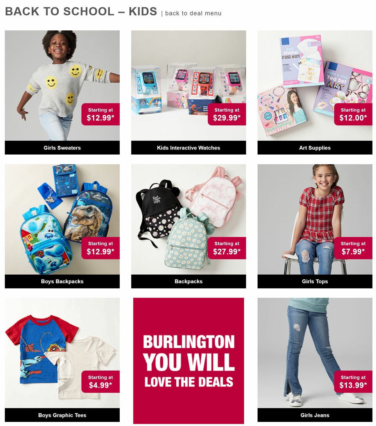 Burlington Weekly Ad from August 16