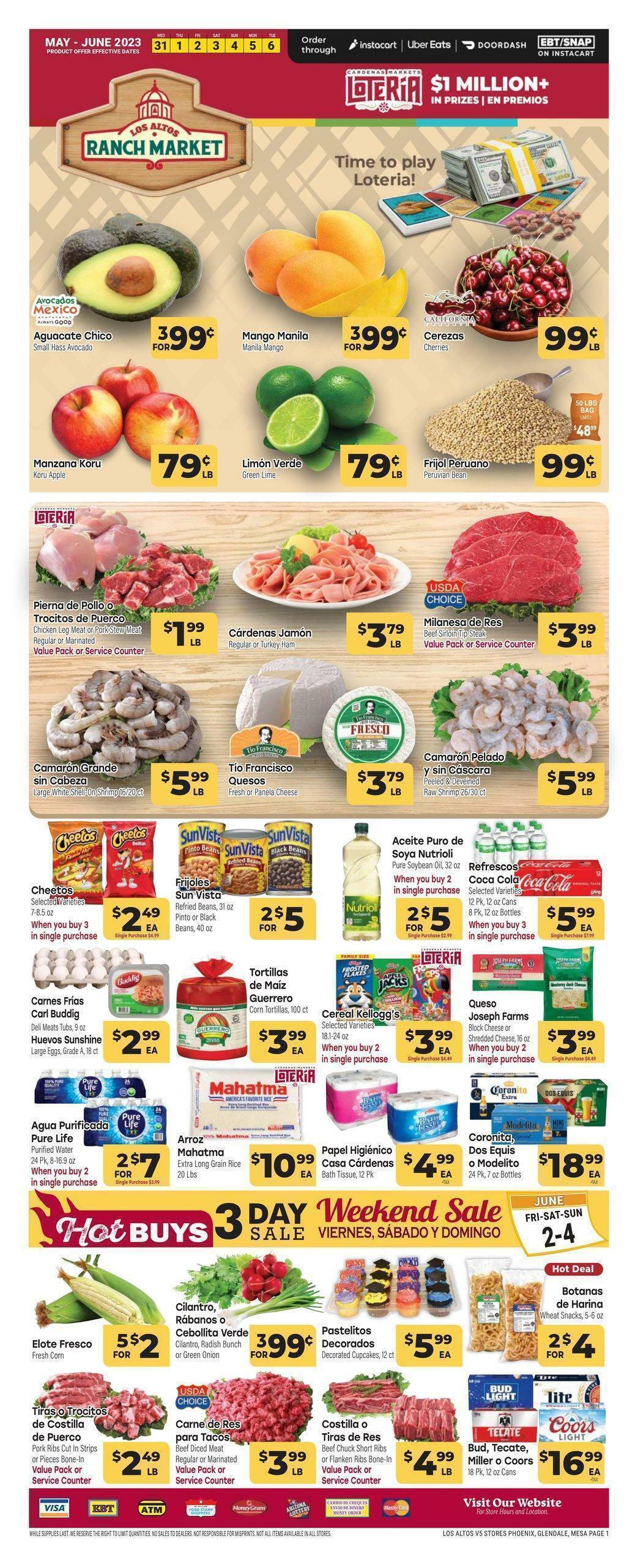Cardenas Market Weekly Ad from May 31