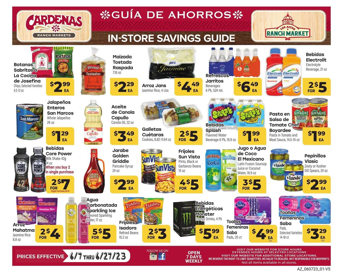 Cardenas Market Weekly Ad from June 7