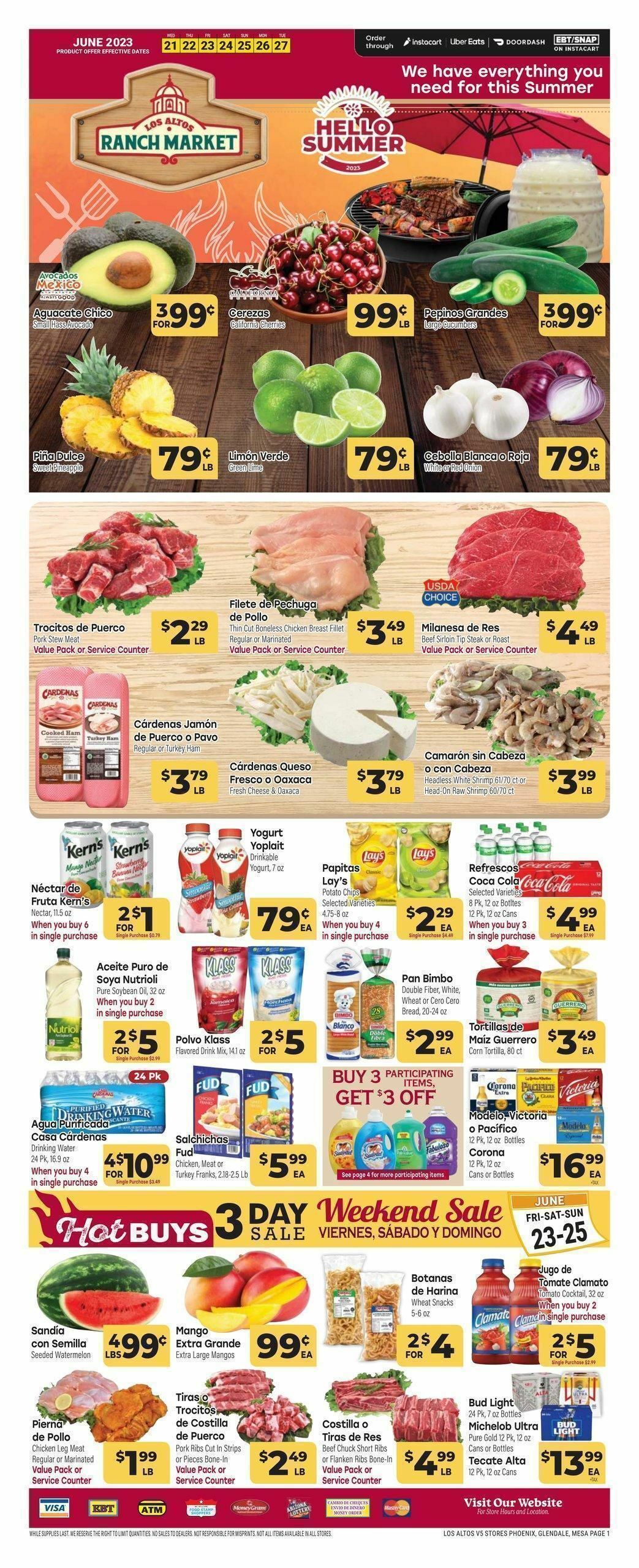 Cardenas Market Weekly Ad from June 21