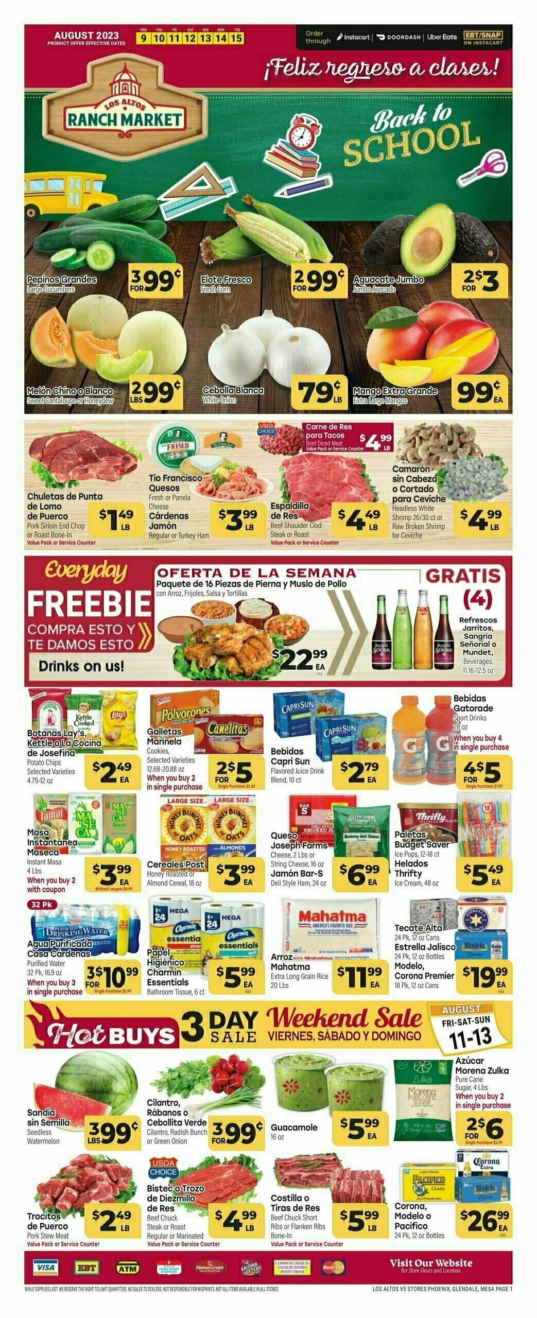 Cardenas Market Weekly Ad from August 9