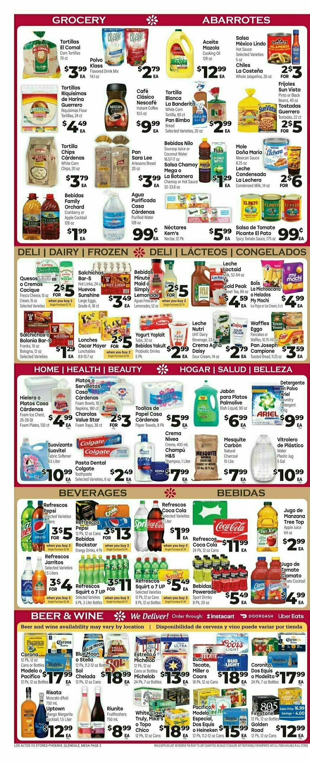 Cardenas Market Weekly Ad from August 9