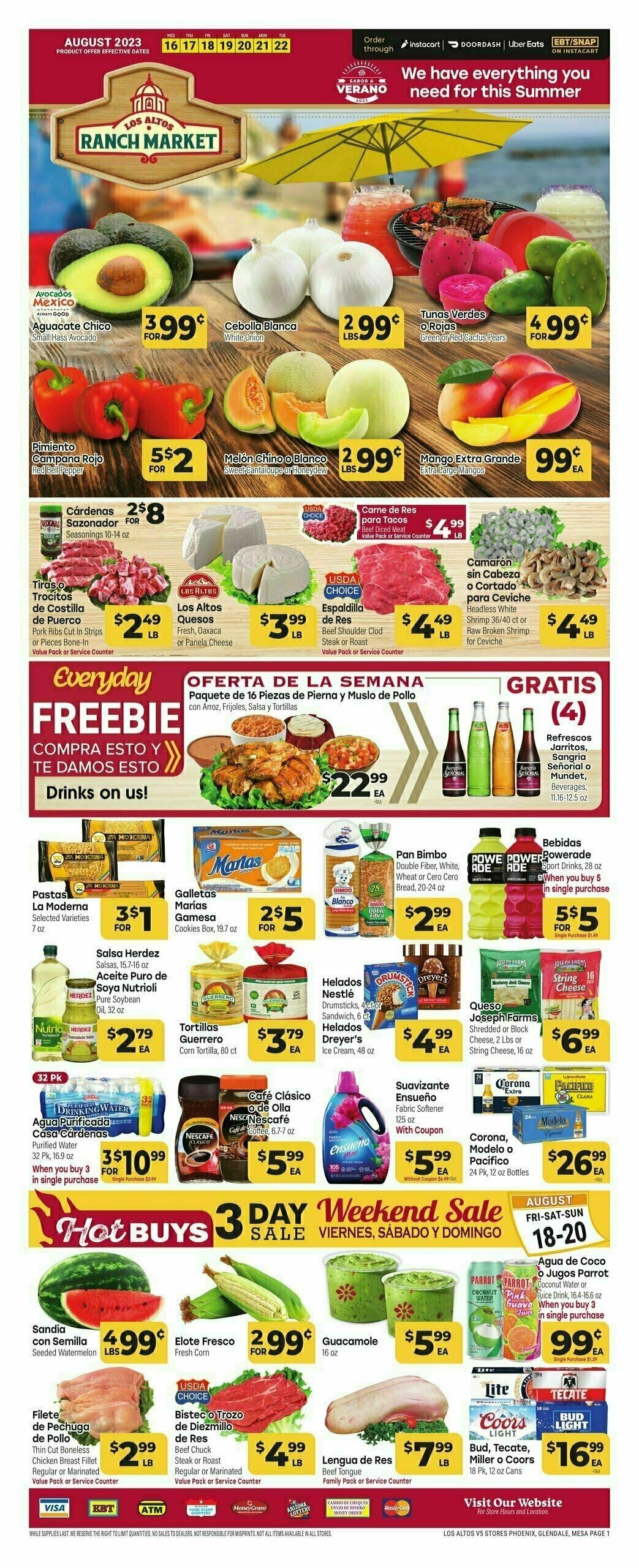 Cardenas Market Weekly Ad from August 16