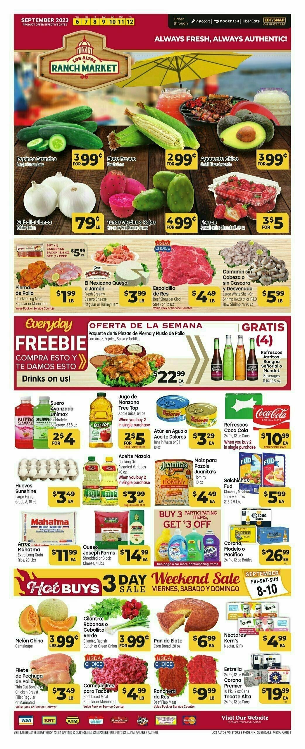Cardenas Market Weekly Ad from September 6
