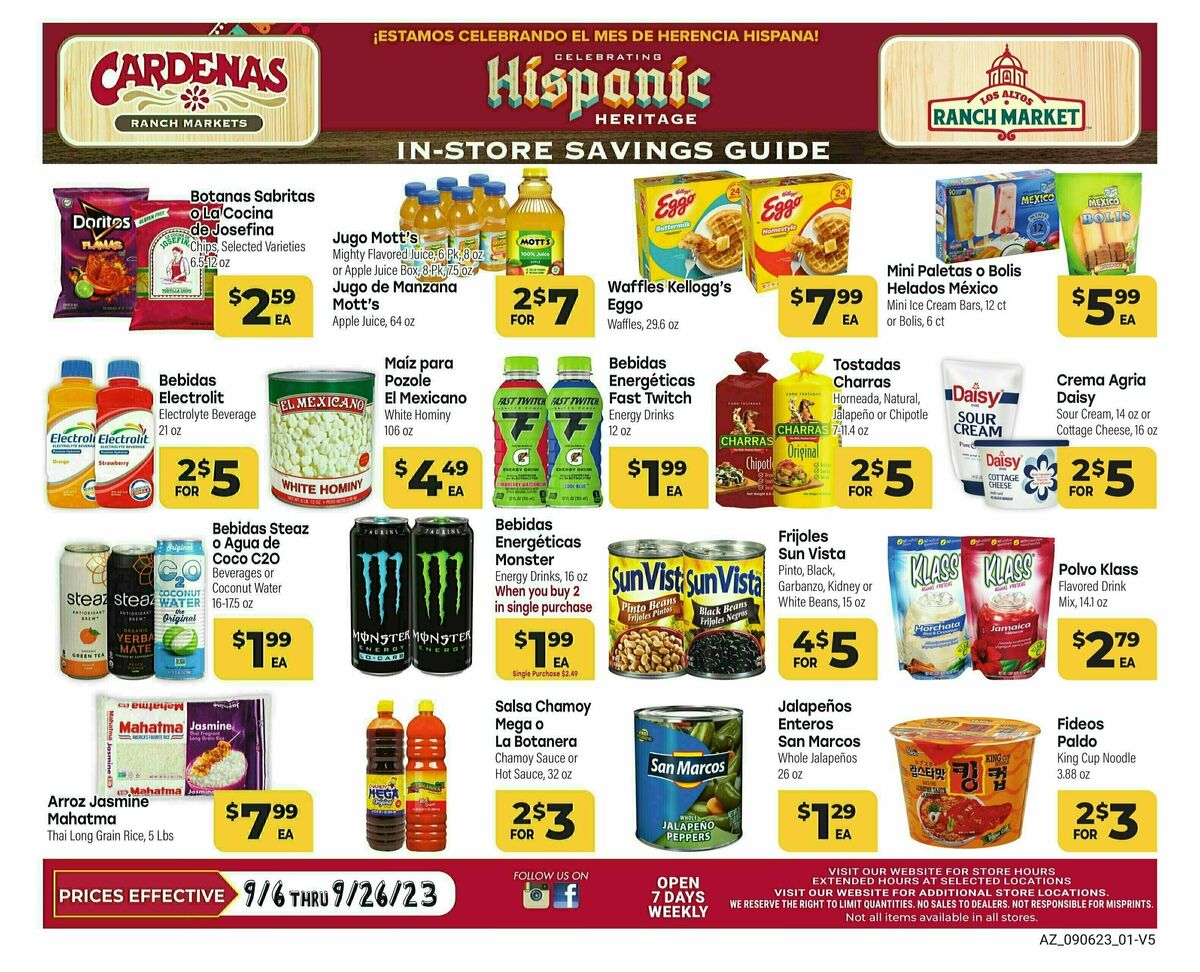 Cardenas Market Monthly Savings Guide Weekly Ad from September 6