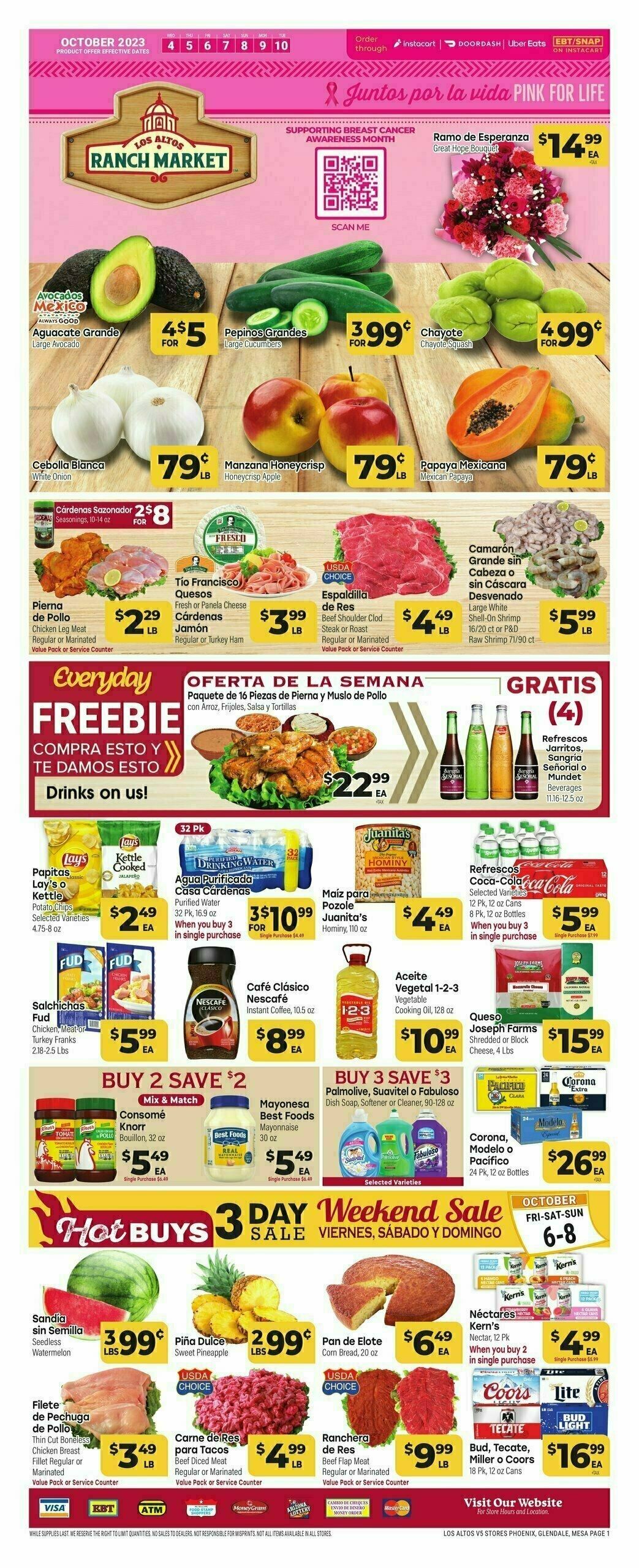 Cardenas Market Weekly Ad from October 4